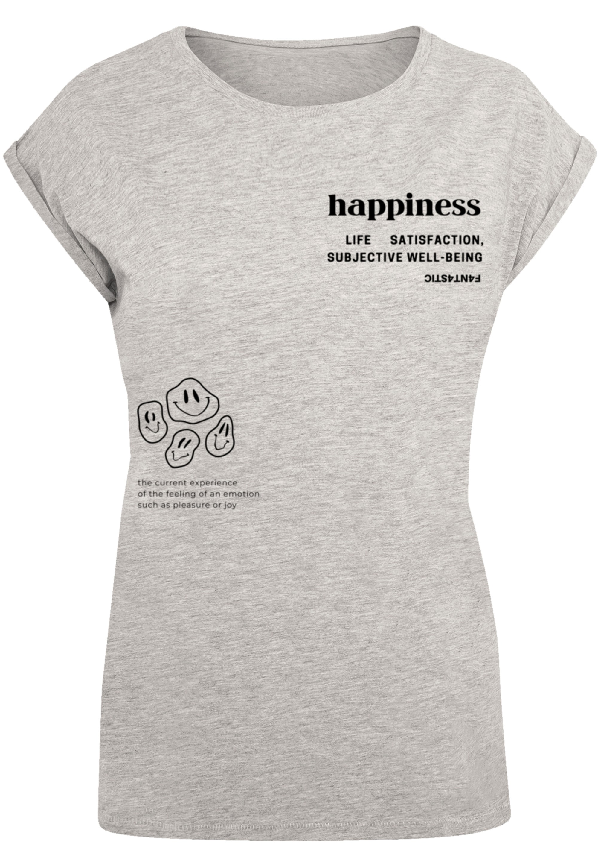 F4NT4STIC T-Shirt "PLUS SIZE happiness", Print