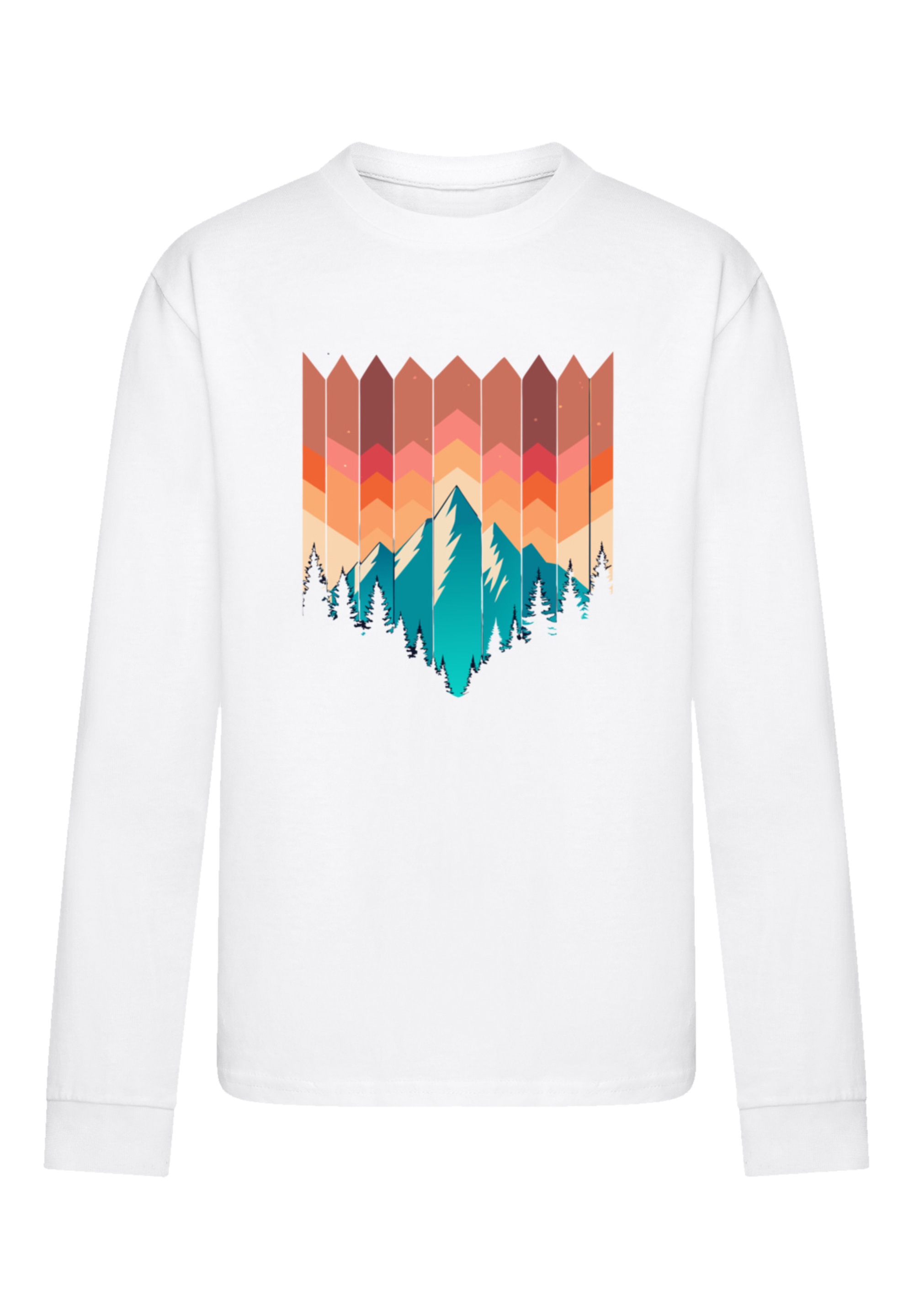 F4NT4STIC T-Shirt »Berg Sonnenuntergang Geometrisch«, Premium Qualität