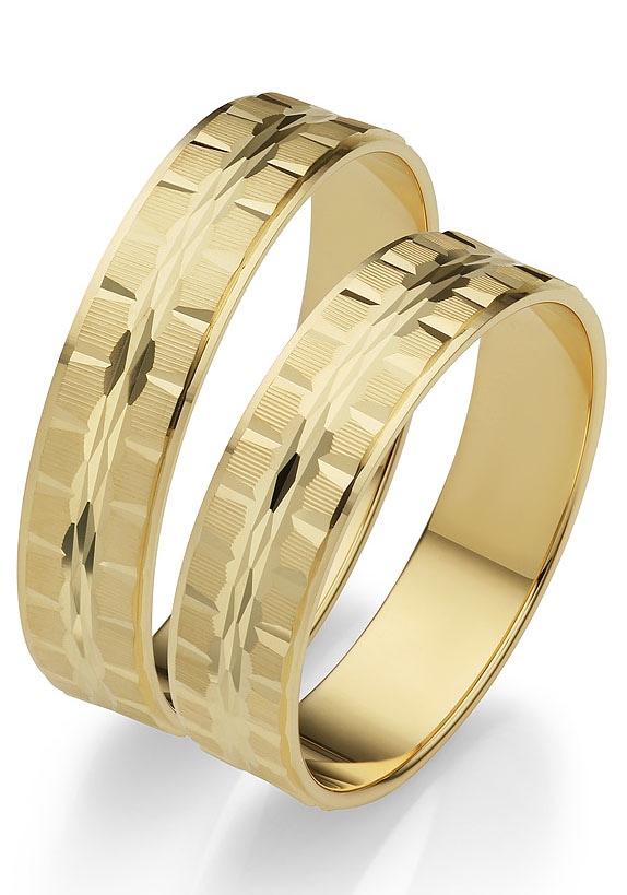 Firetti Trauring »Schmuck Geschenk Gold 375 Hochzeit Ehering "LIEBE"«, Made in Germany