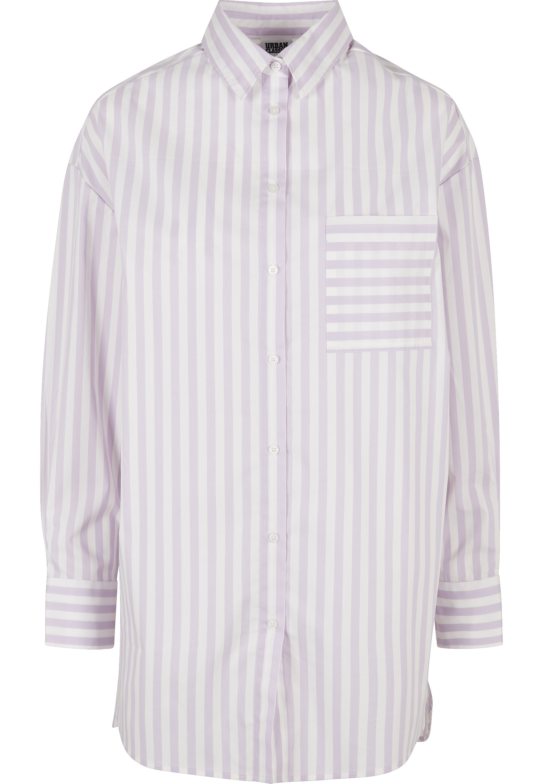 URBAN CLASSICS Klassische Bluse "Urban Classics Damen Ladies Oversized Stripe Shirt"