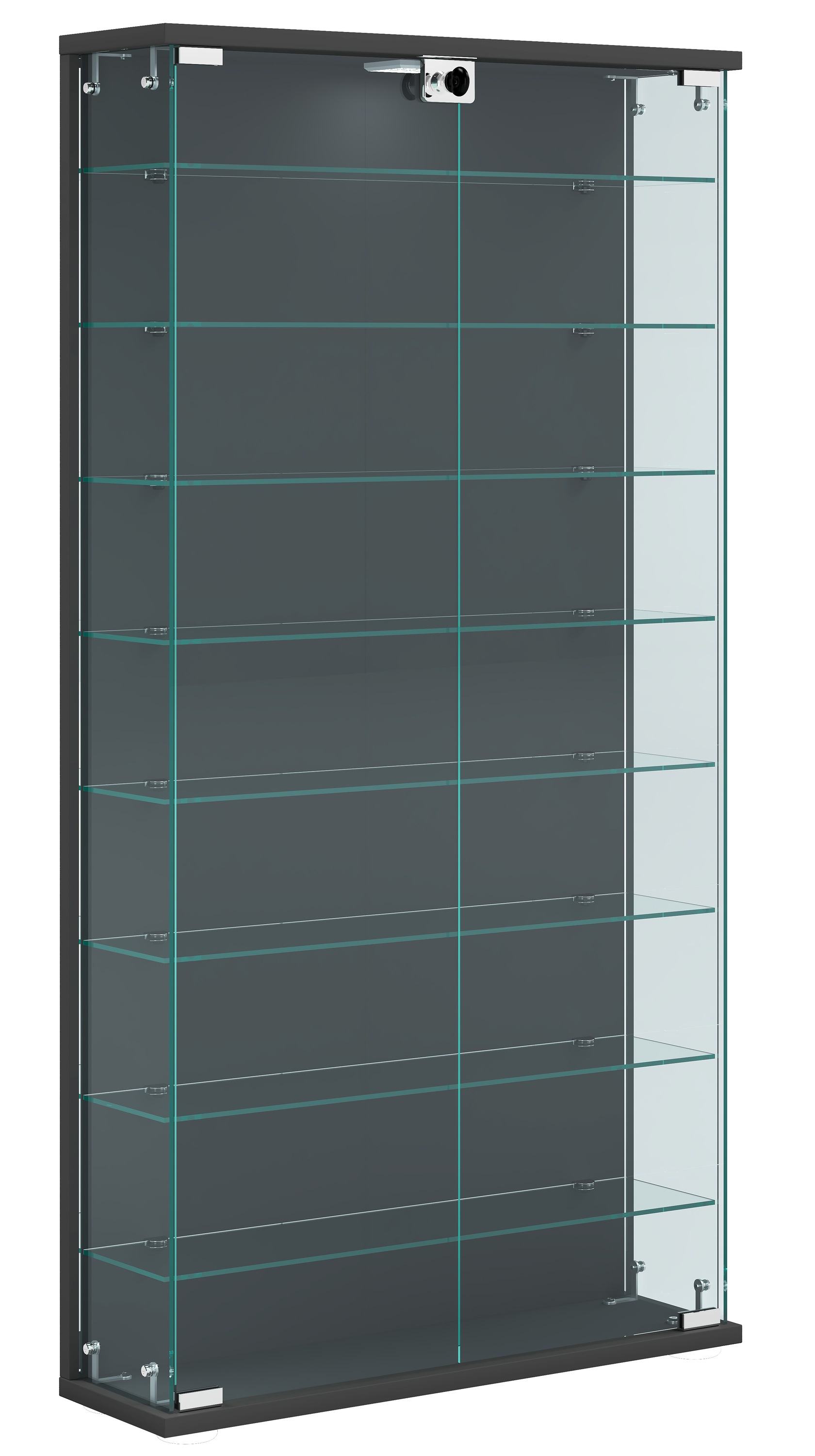 Ebuy24 - Vitrine murale Relas h. 114 x l. 59 x p. 17 cm Anthracite