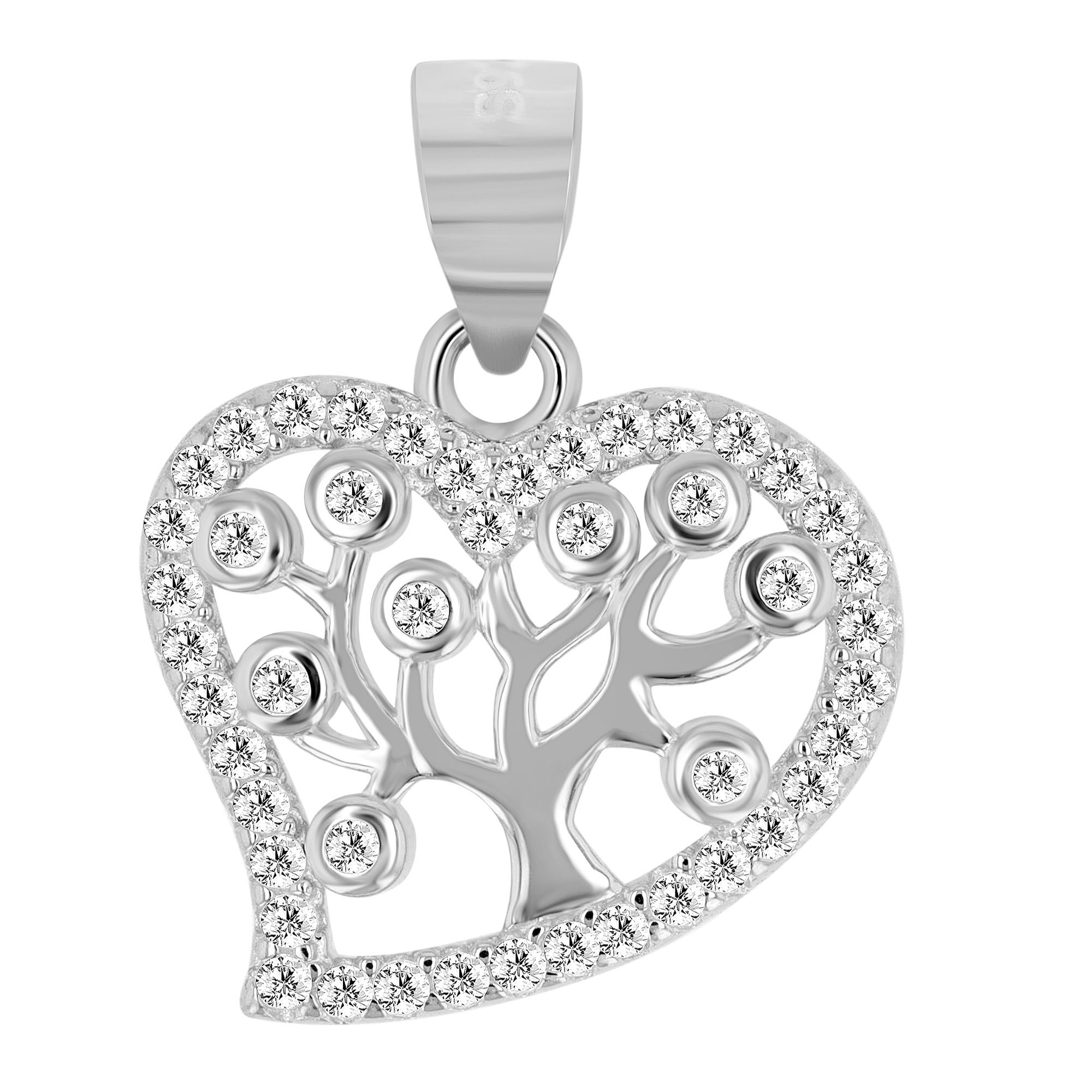 Kettenanhänger »Anhänger Herz aus 925 Silber mit Zirkonia«