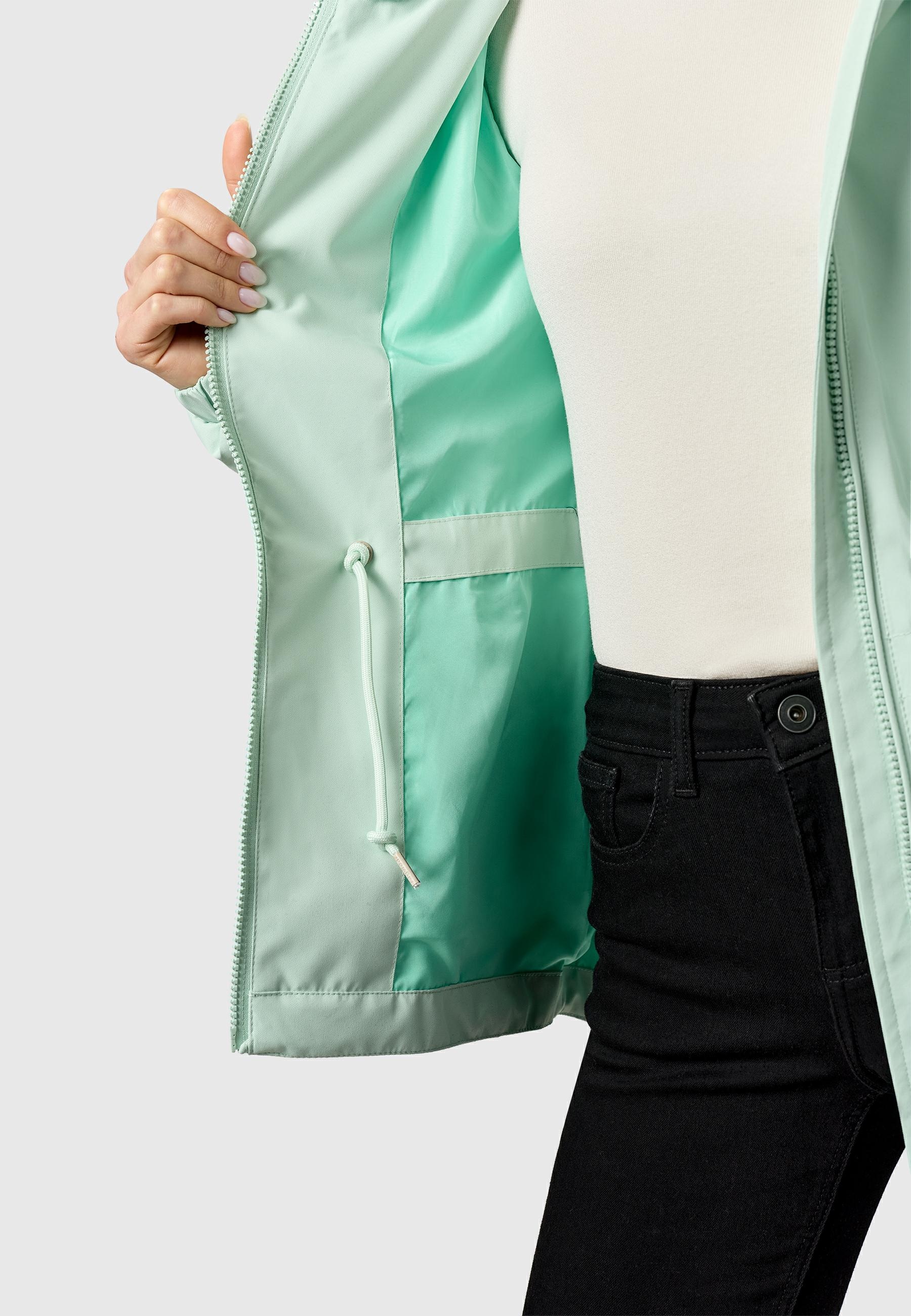 Ragwear Funktionsjacke »Dankka« mit Kapuze Funktionelle Übergangsjacke mit Taillenzugkordel