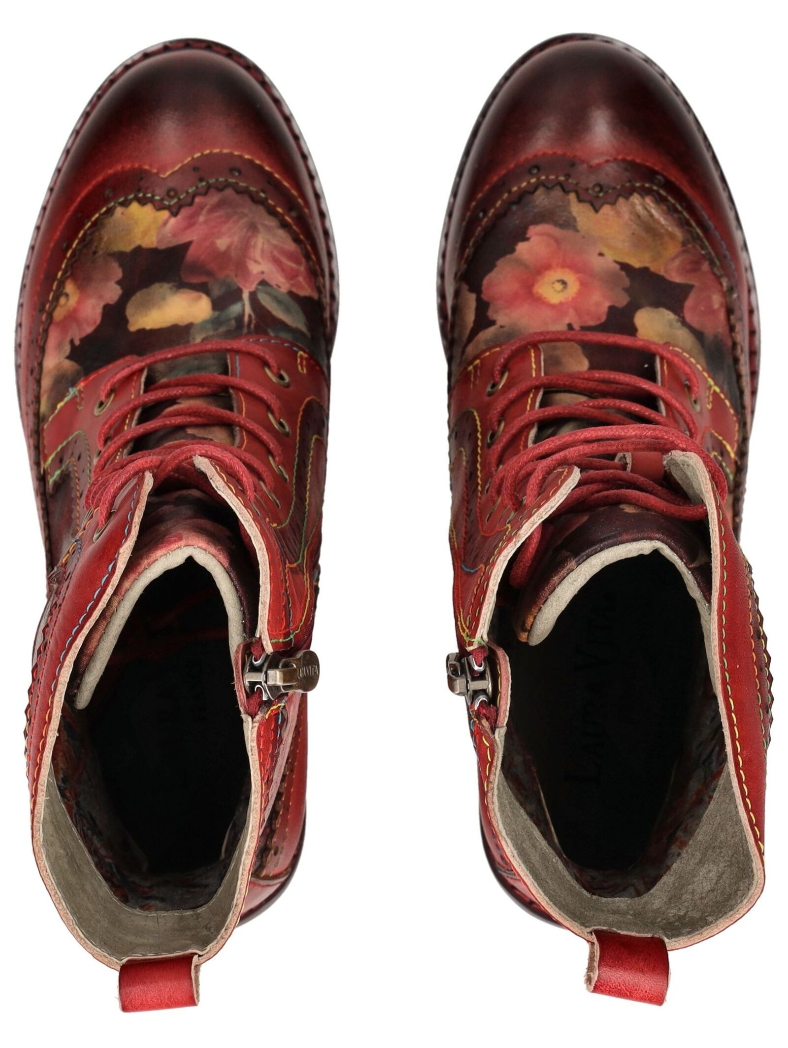 LAURA VITA Schnürstiefelette »LAURA VITA Stiefelette Leder/Textil«