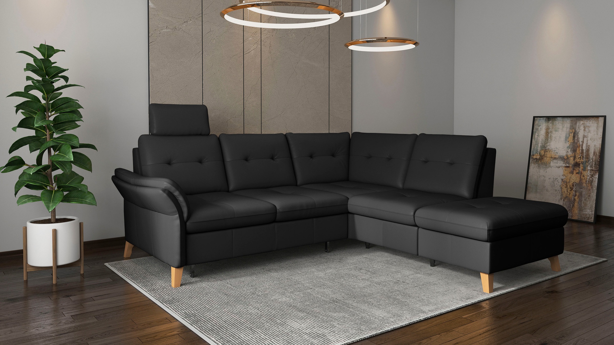 sit&more Ecksofa "Göteborg" inkl. Sitztiefenverstellung, wahlweise mit Bett günstig online kaufen