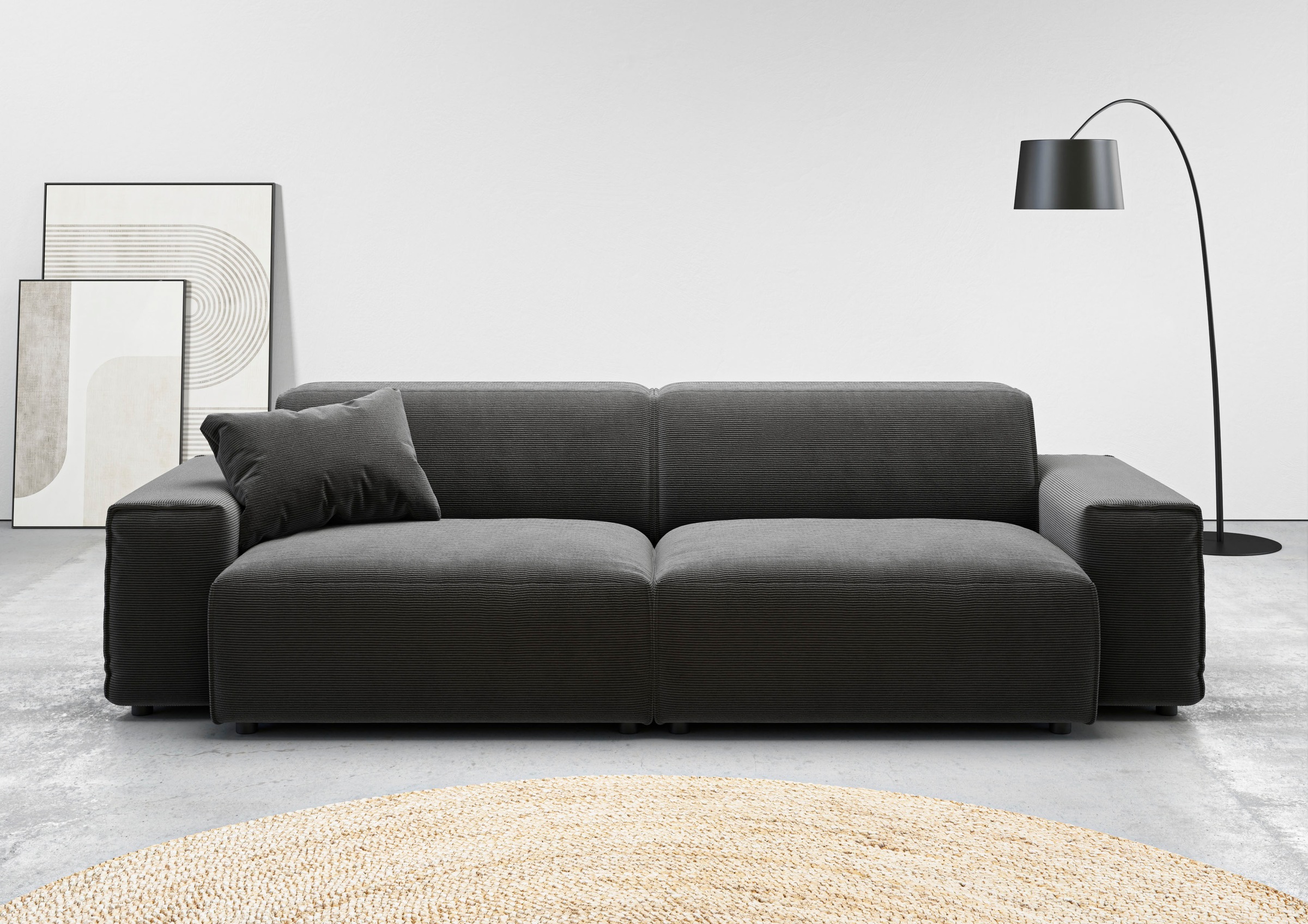 Home affaire Big-Sofa "Glimminge auch in Breitcord, Feincord + Easy care-Be günstig online kaufen