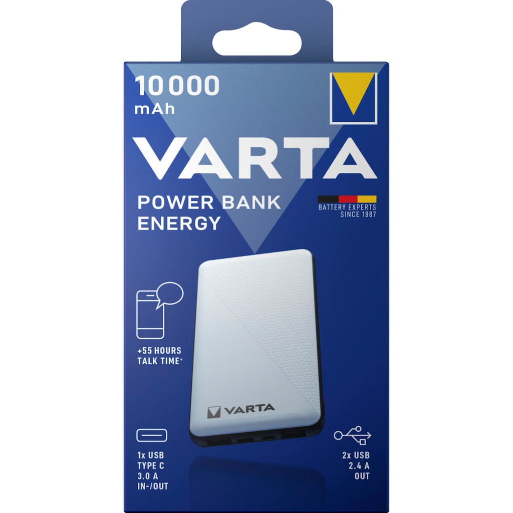 VARTA Powerbank »Powerbank Energy«, 10000 mAh, 3,7 V