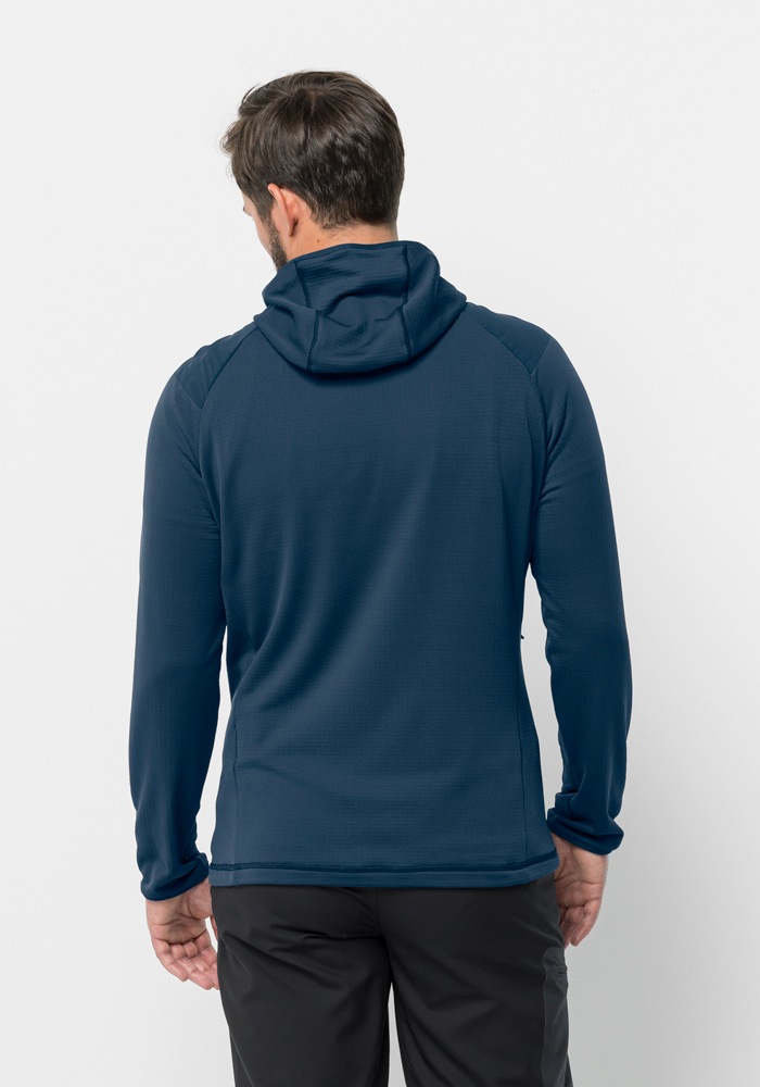 Jack Wolfskin Fleecejacke »KOLBENBERG HOODED FZ M«, mit Kapuze