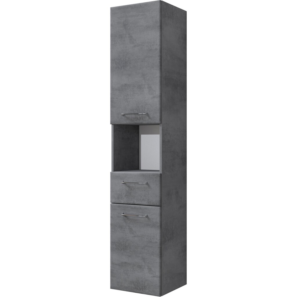 Saphir Hochschrank »Quickset 945 Badschrank, 35 cm breit, 2 Türen, 1 Nische, 1 Schublade«