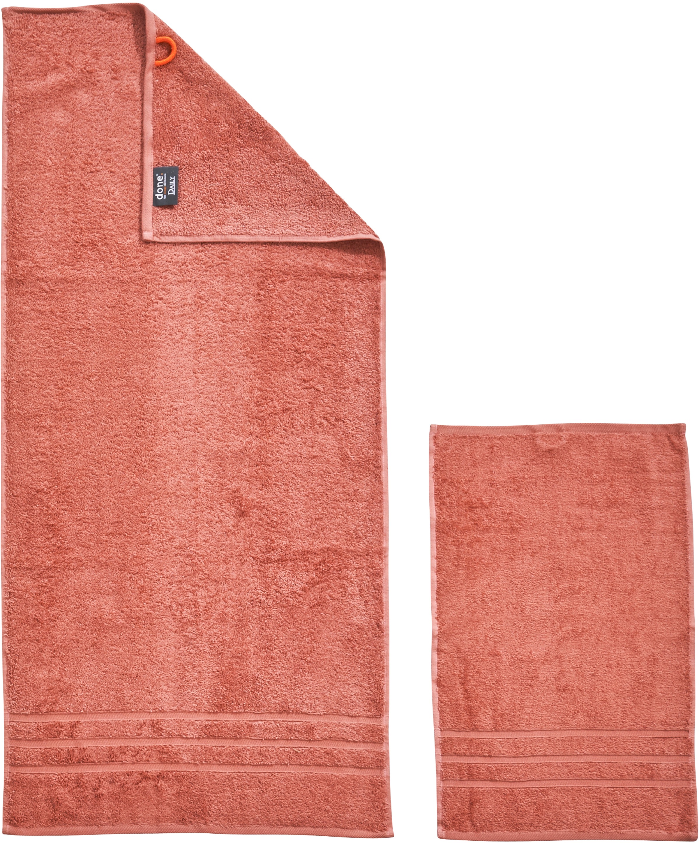 done. Handtuch Set "Daily Uni" 2x Handtücher (50x100 cm) & 2 Duschtücher(70 günstig online kaufen