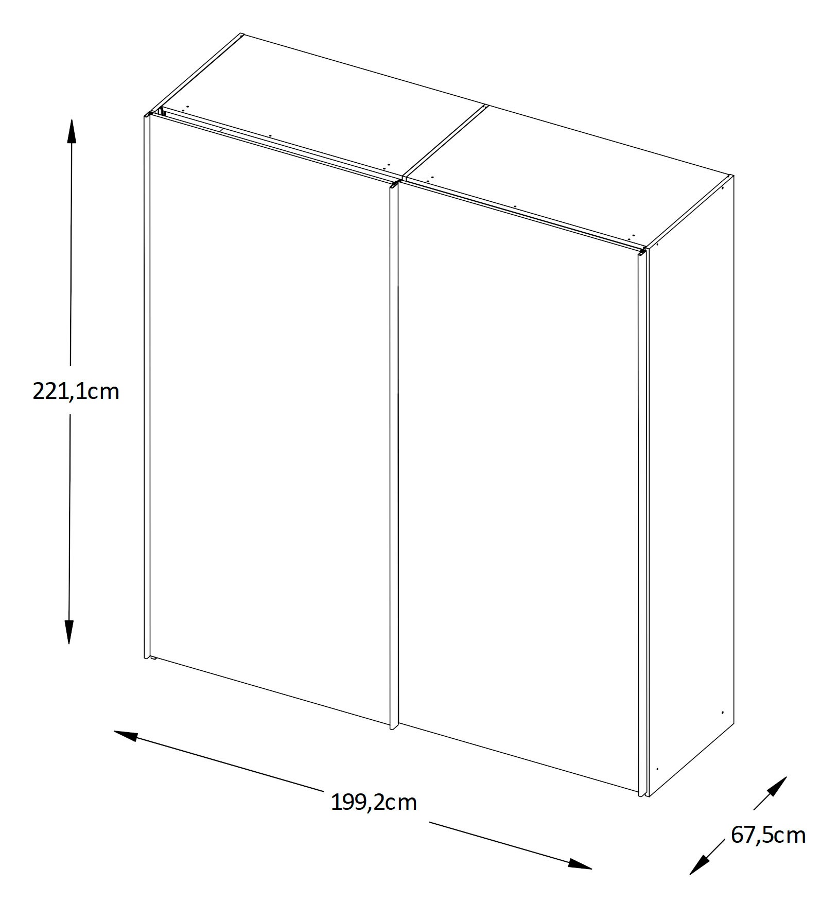 STAUD Schwebetürenschrank »Sinfonie Plus, edles Design in hochwertiger Qualität, Made in Germany«, In vier verschiedenen Ausstattungsvarianten