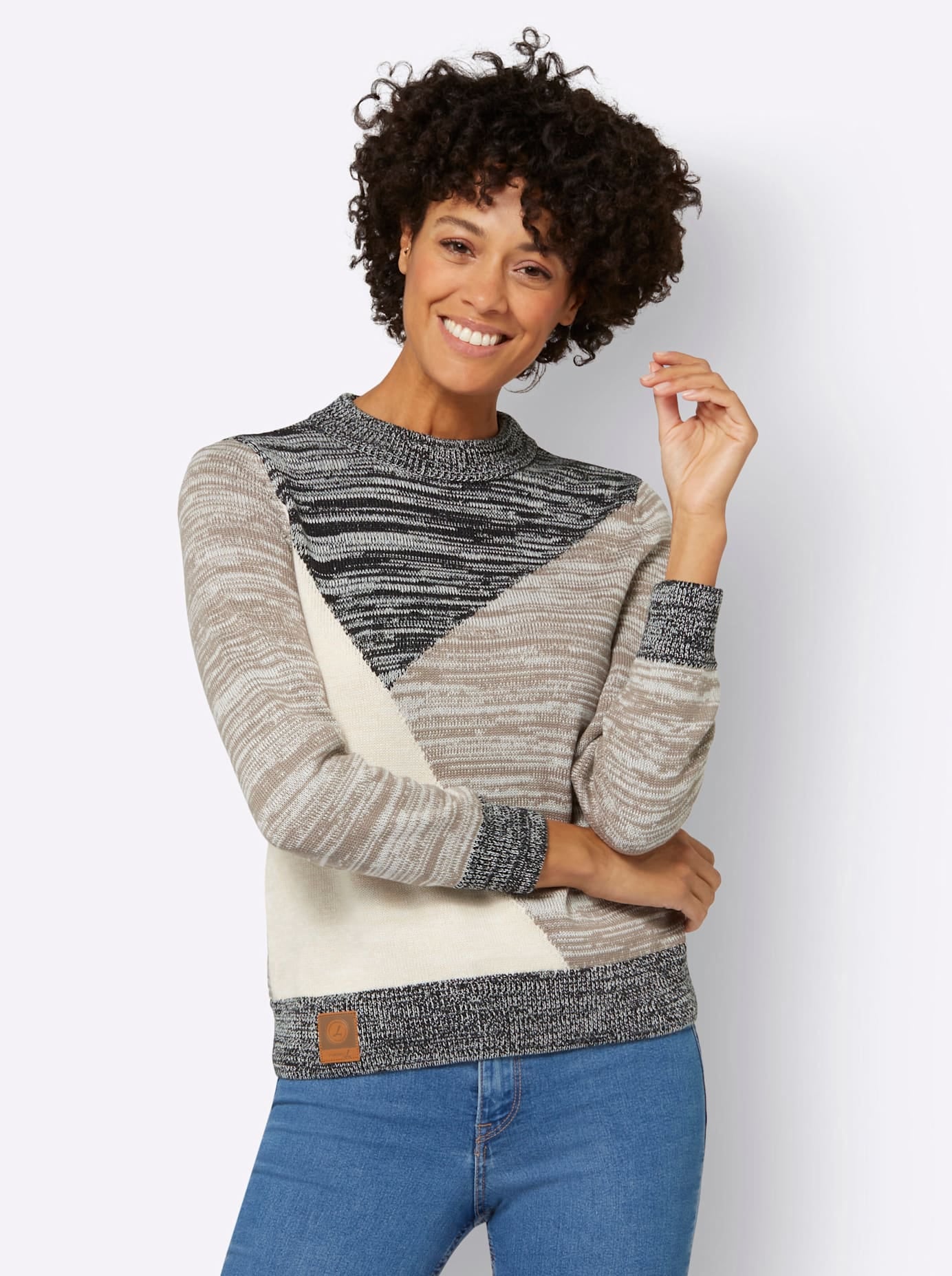 Casual Looks Stehkragenpullover »Pullover«