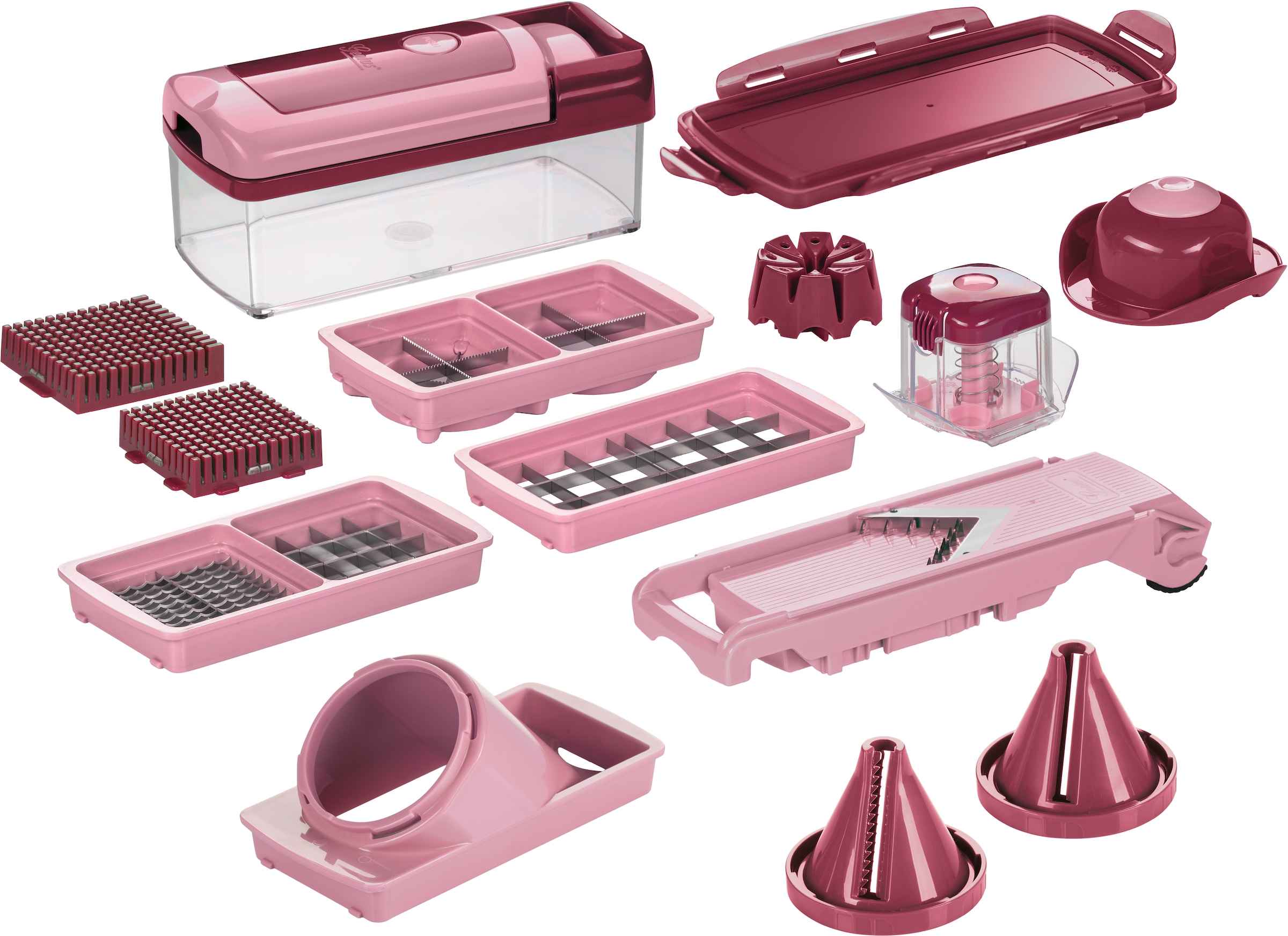 Genius Zerkleinerer »Nicer Dicer Fusion Smart«, 16-tlg. incl. Julietti Smart Spiralschneider, 1250 ml Auffangbehälter