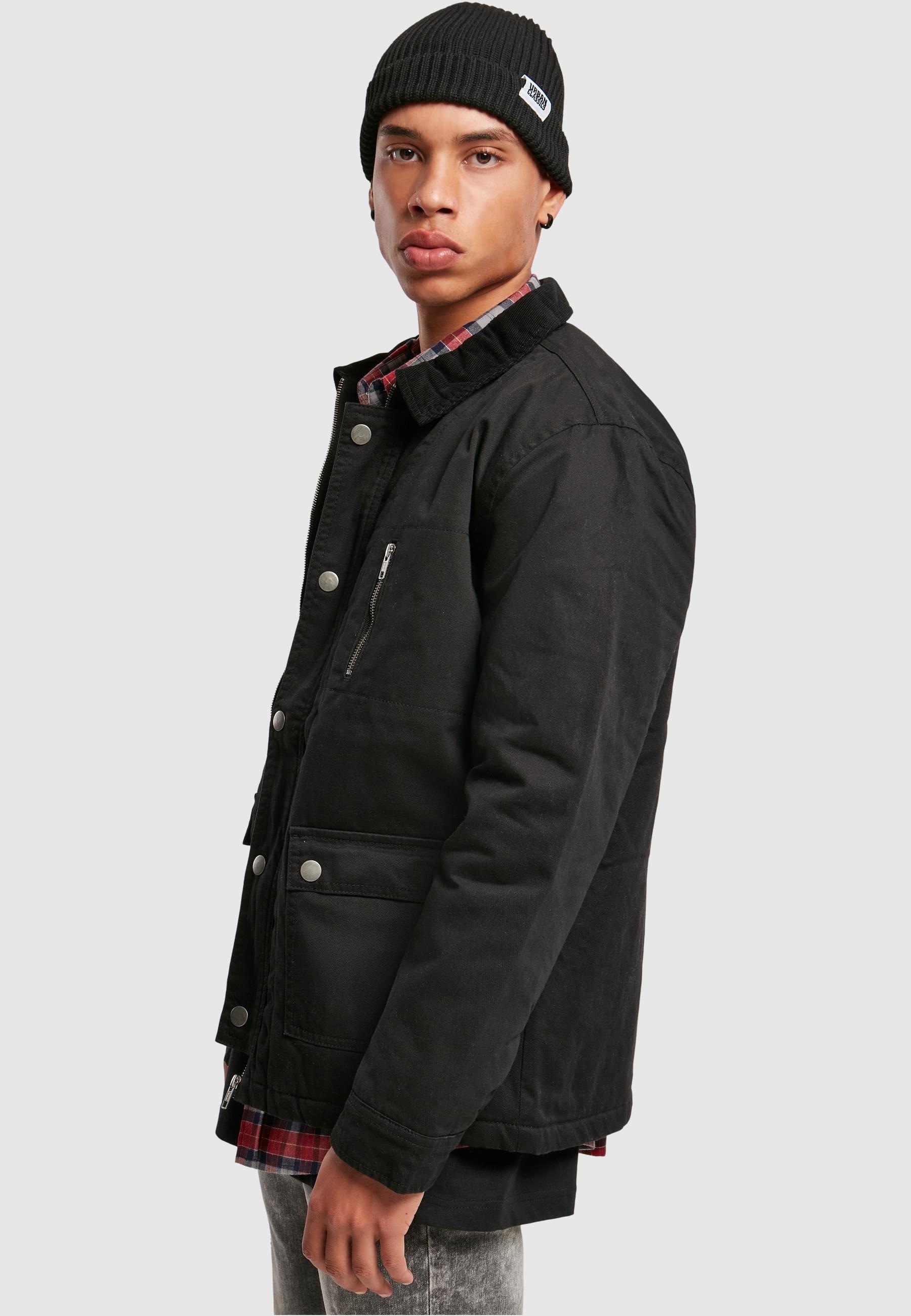 URBAN CLASSICS Winterjacke »Urban Classics Herren Hunter Jacket«, (1 St.), ohne Kapuze