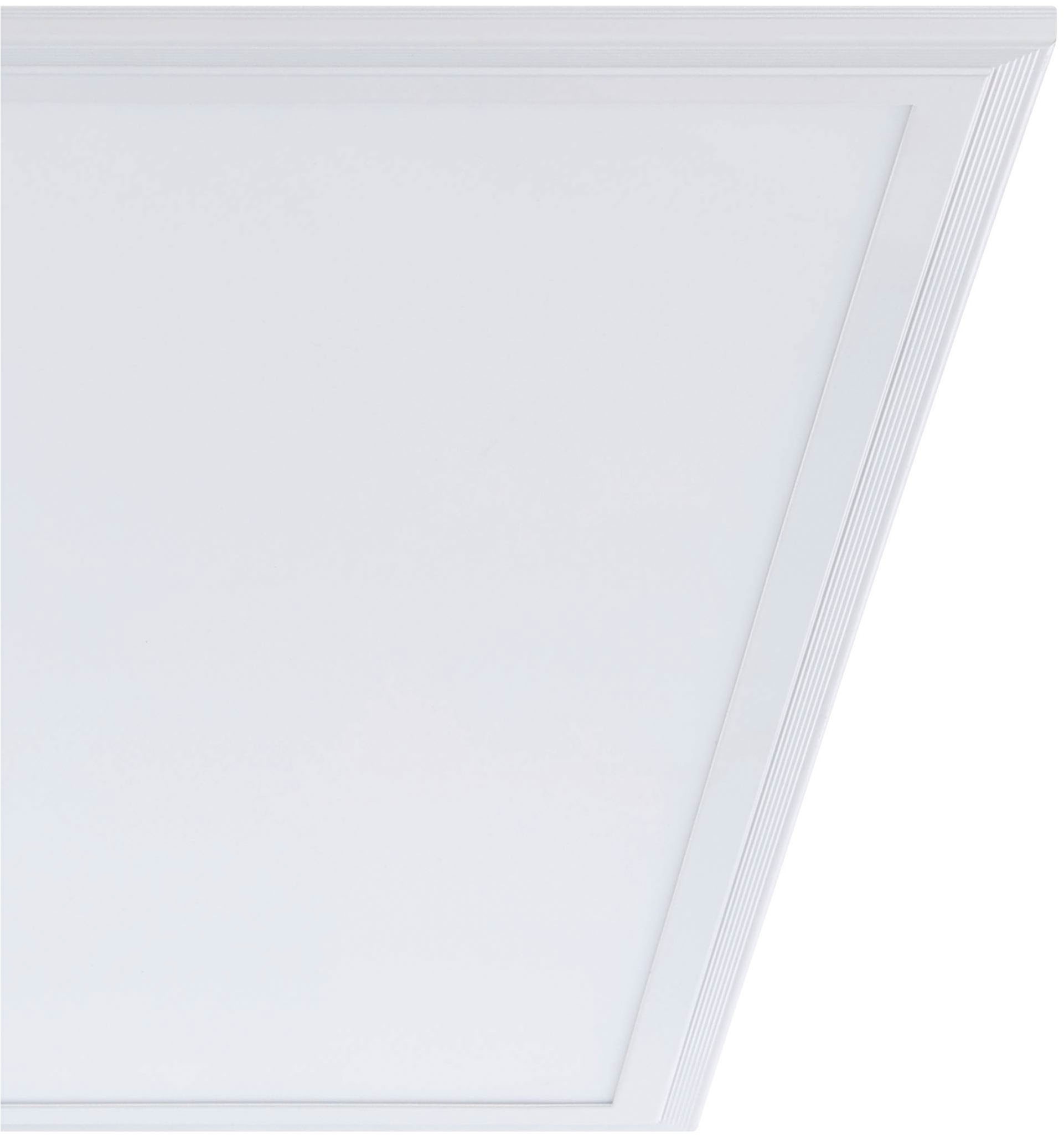 EGLO Deckenleuchte »Salobrena 1 Deckenlampe, Kunststoff und Aluminium, Aufbaulampe, Lampe« LED-Modul 1 Stk. Neutralweiß Deckenlampe, Wohnzimmerlampe, Küchenlampe, Bürolampe  Weiß, Flurlampe