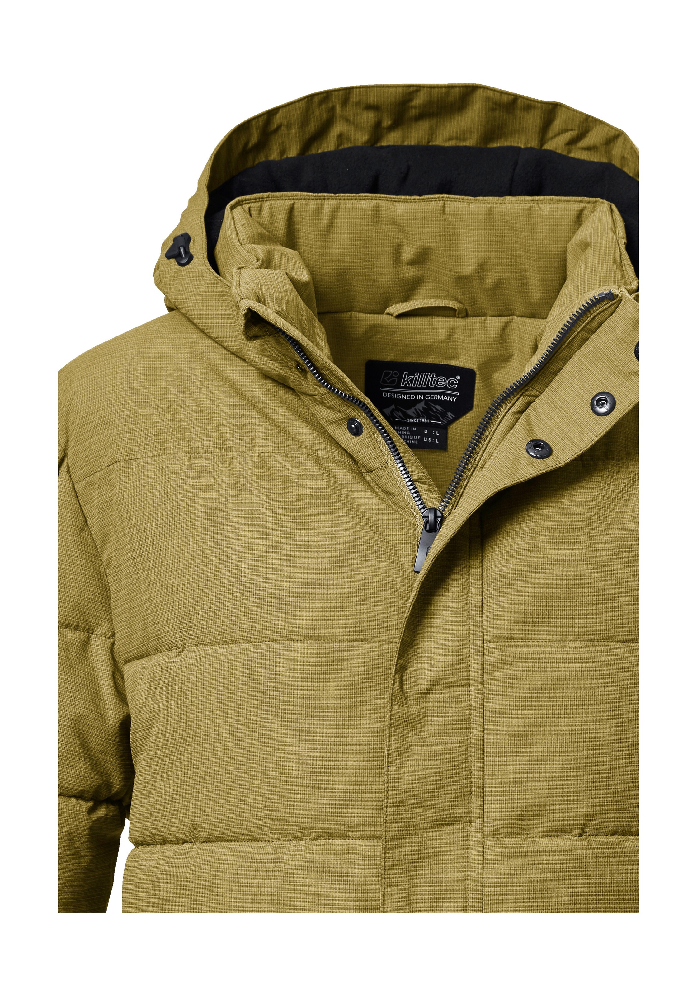 Killtec Steppjacke »KOW 2 MN QLTD JCKT«, Daunenoptik-Jacke, abzippbare Kapuze, wasserabweisend, atmungsaktiv