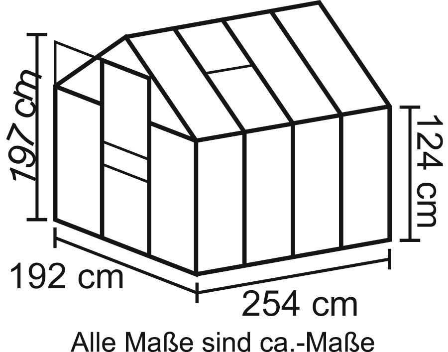 Gewächshaus Venus 5000 HKP 4 mm Alu-Blank günstig online kaufen