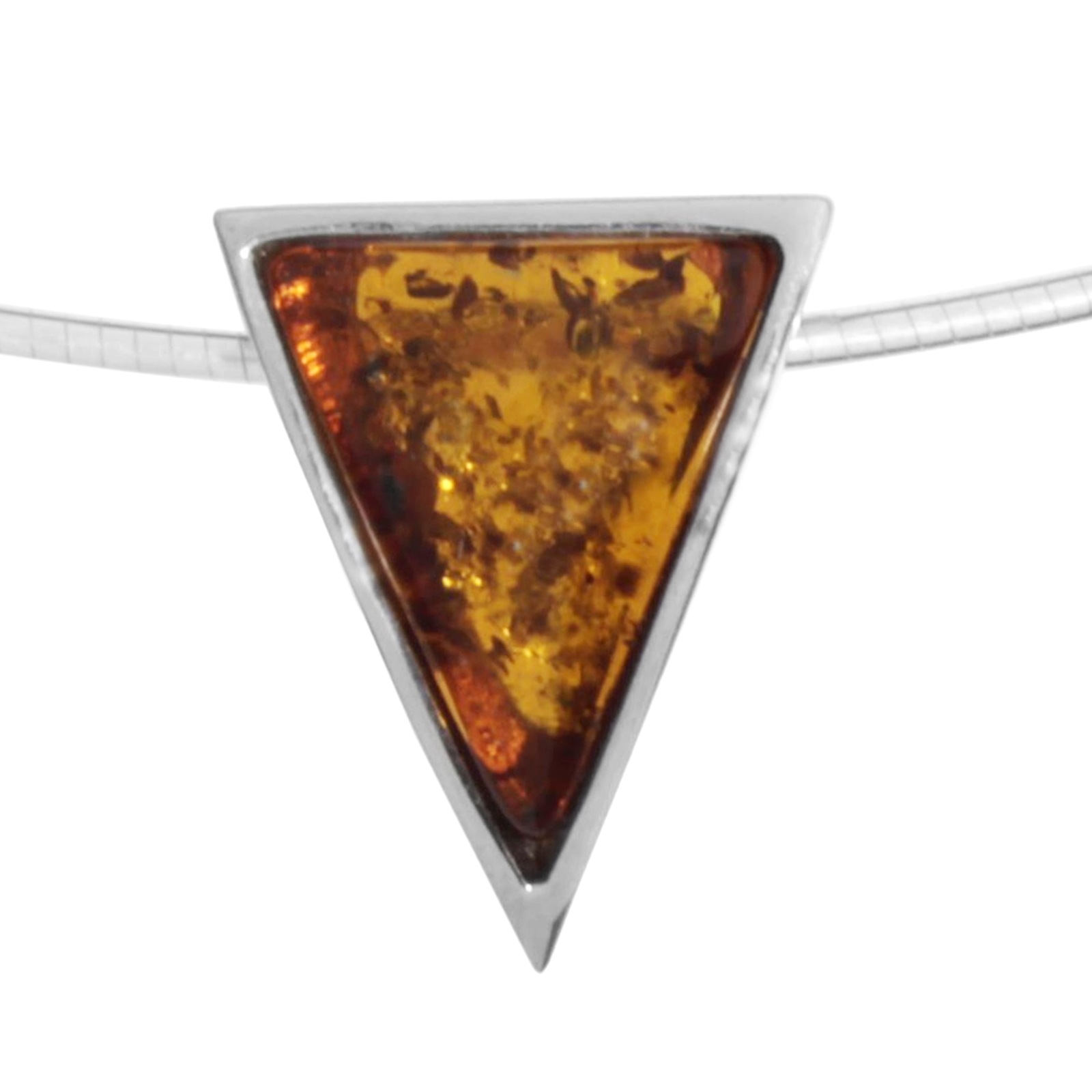 OSTSEE-SCHMUCK Damen Halsreif "Ostsee-Schmuck Halsreif mit Anhänger Gleiter-Classic 17 x 14 mm", 45cm, Silber 925 (Sterlingsilber), L: 42, silber,