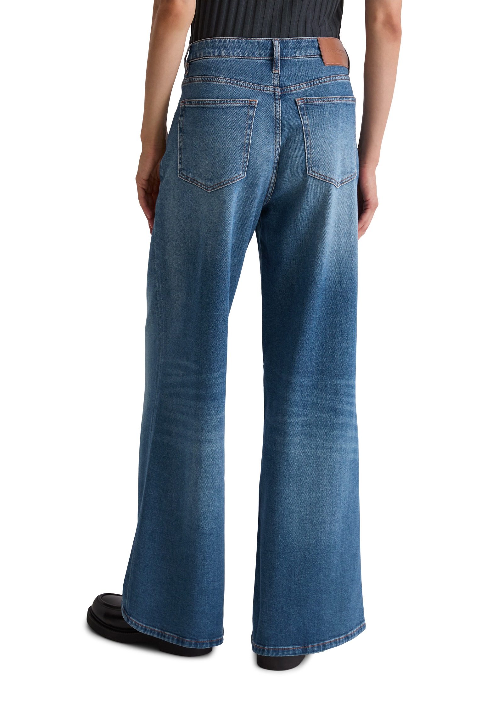 Thumbnail - Marc OPolo Weite Jeans "aus Organic-Cotton-Lyocell-Stretch"