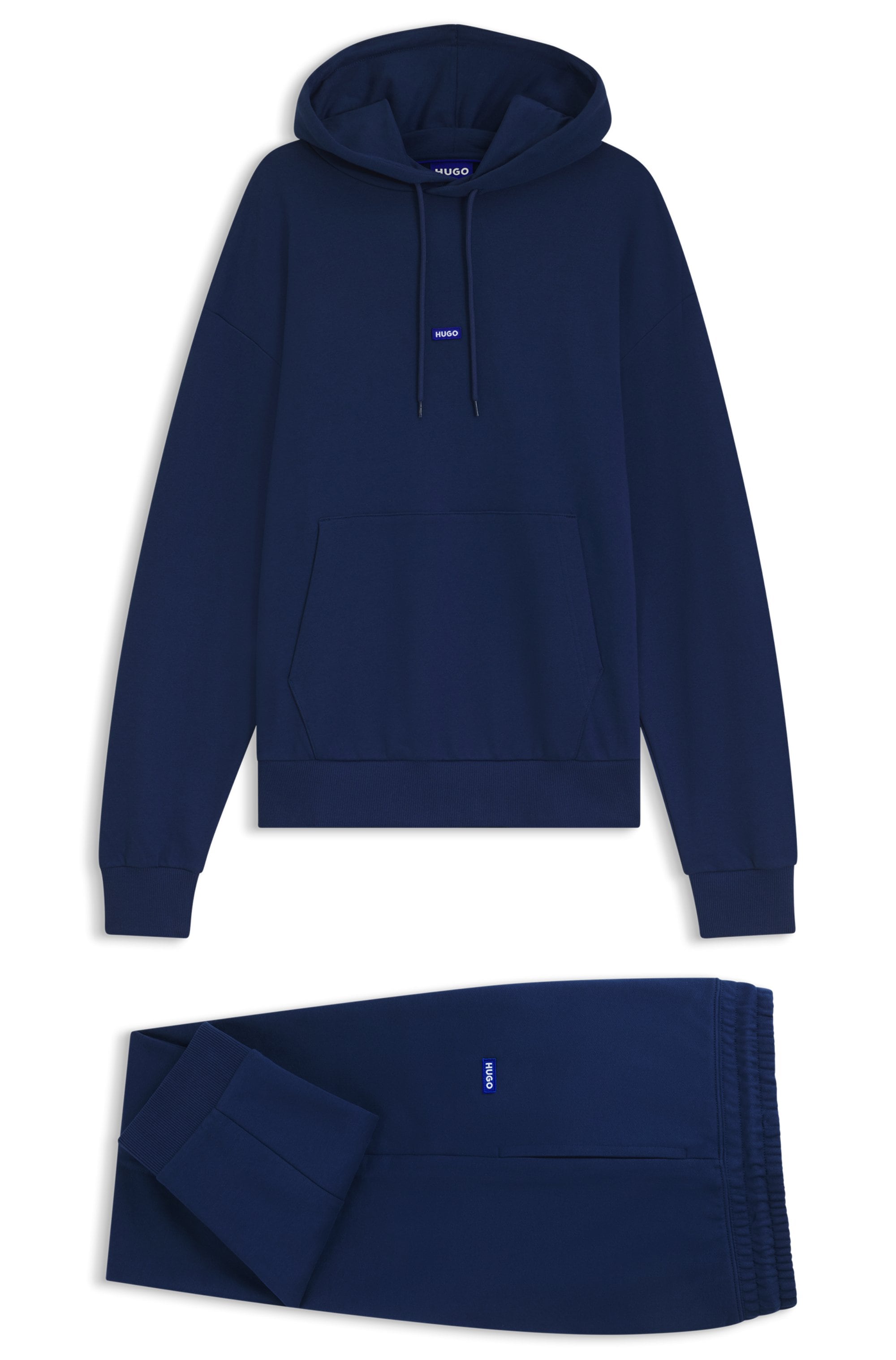 HUGO Sweatanzug »Nalonso« 2, 2 Regular Fit, Reine Baumwolle, HUGO-Label