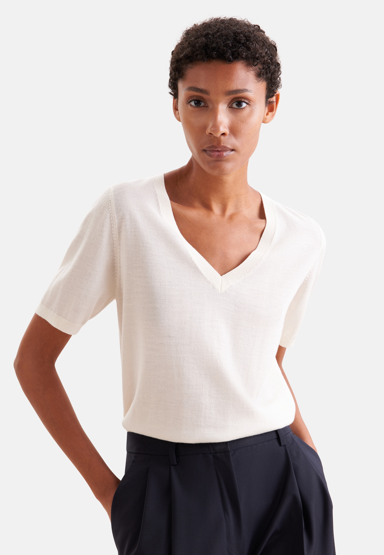 seidensticker Strickpullover Sweater Uni