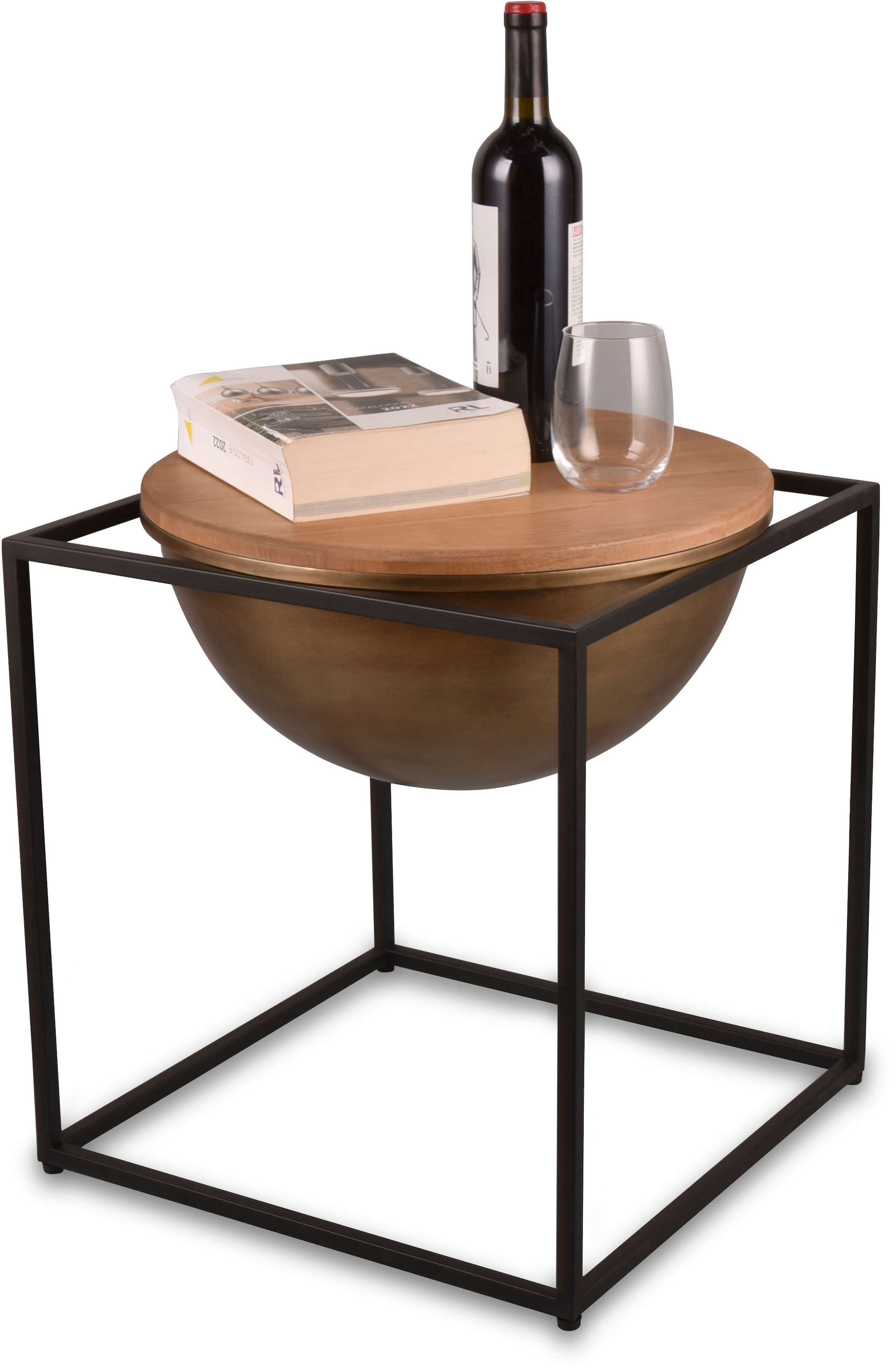 MIRRORS AND MORE Beistelltisch "Celli" 1 Stk. tlg. Kombination aus Holz und günstig online kaufen