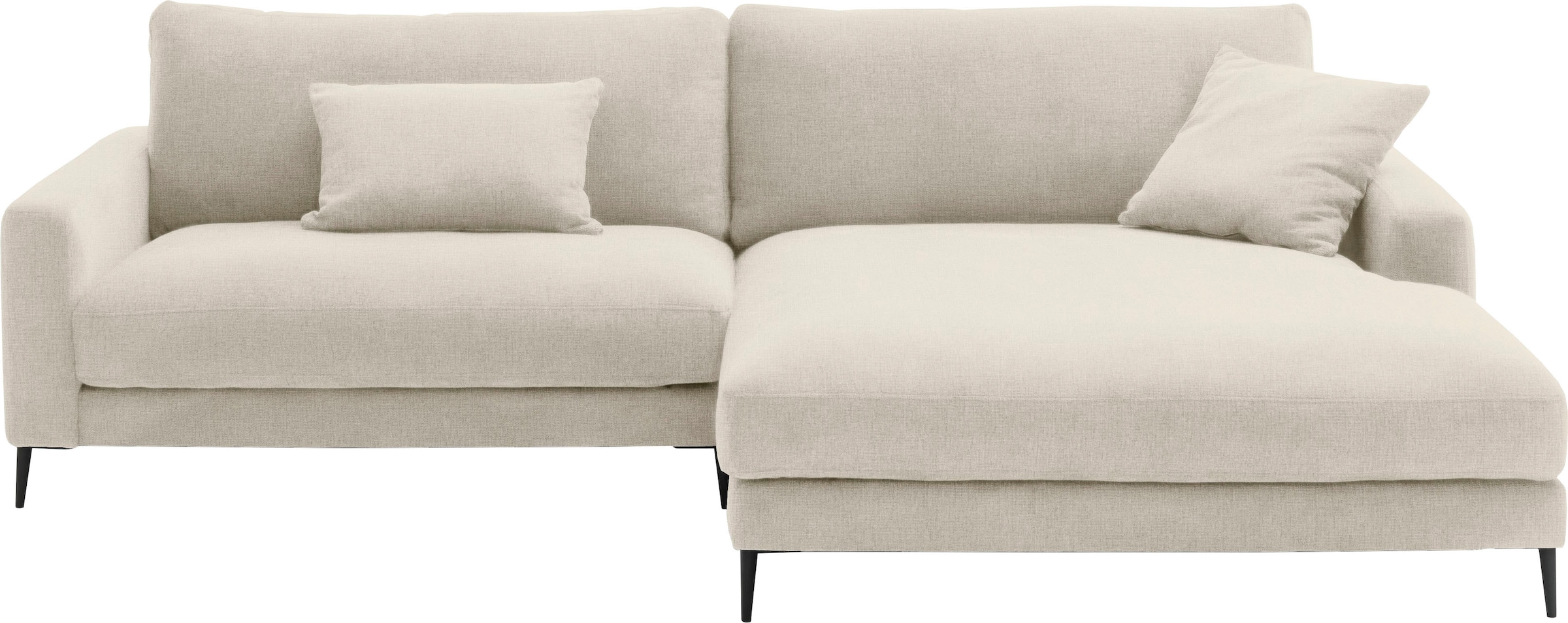INOSIGN Ecksofa »Downtown Gemütliches Loungemöbel zum Relaxen L-Form«, weicher Sitzkomfort, B/T/H: 272/170/84 cm