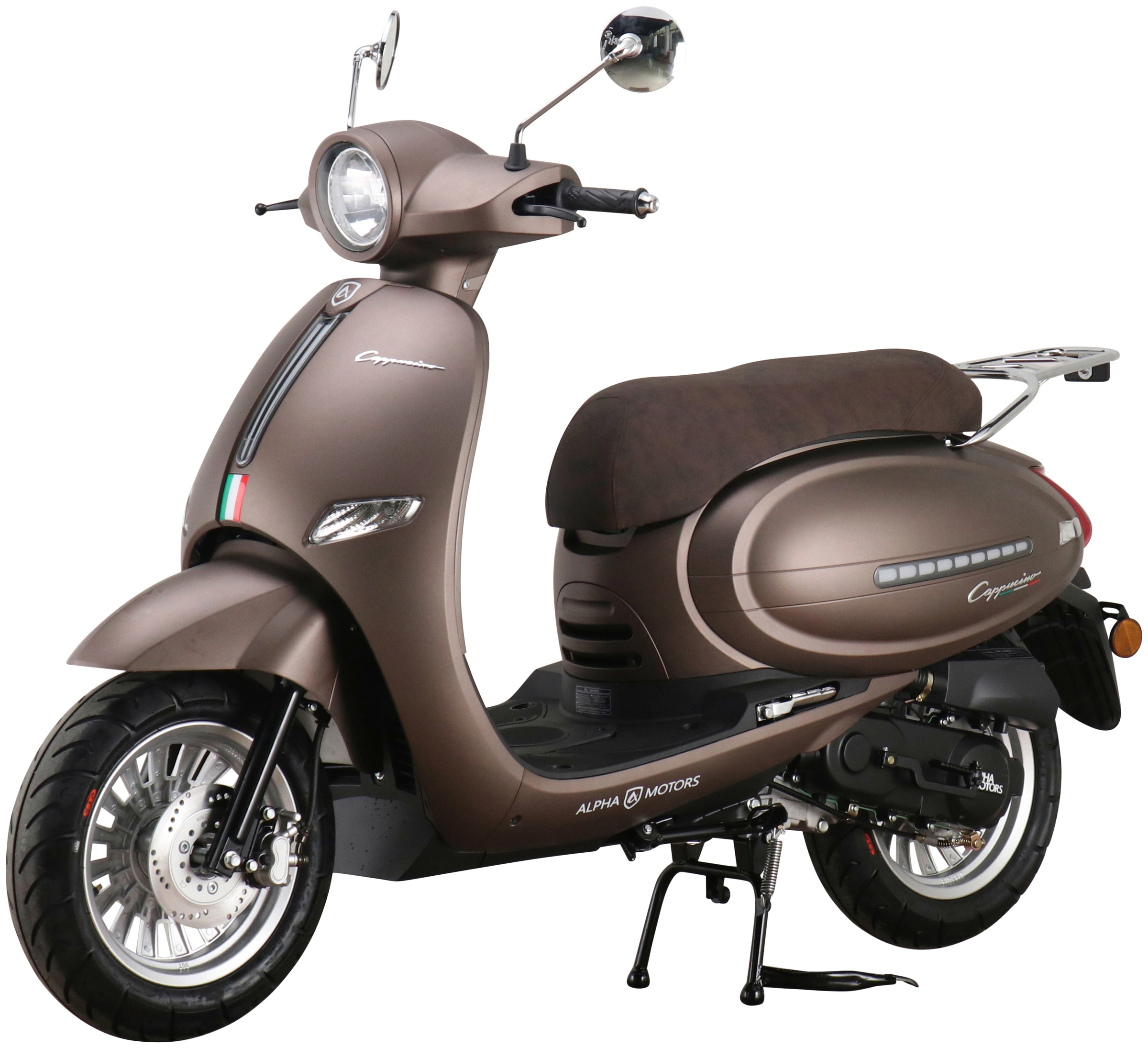 Alpha Motors Motorroller Cappucino 125 ccm 85 kmh EURO 5+ mattbraun