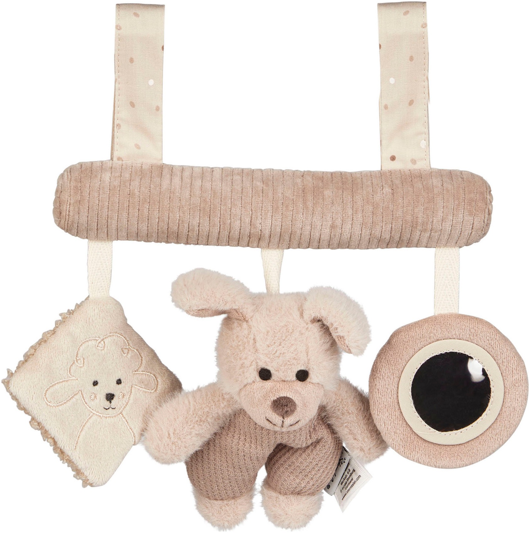 STERNTALER Kinder Greifspielzeug "Bauernhof", beige, Baumwolle, Polyester, B:25cm H:19,5cm, Greifspielzeug, zum Aufhängen