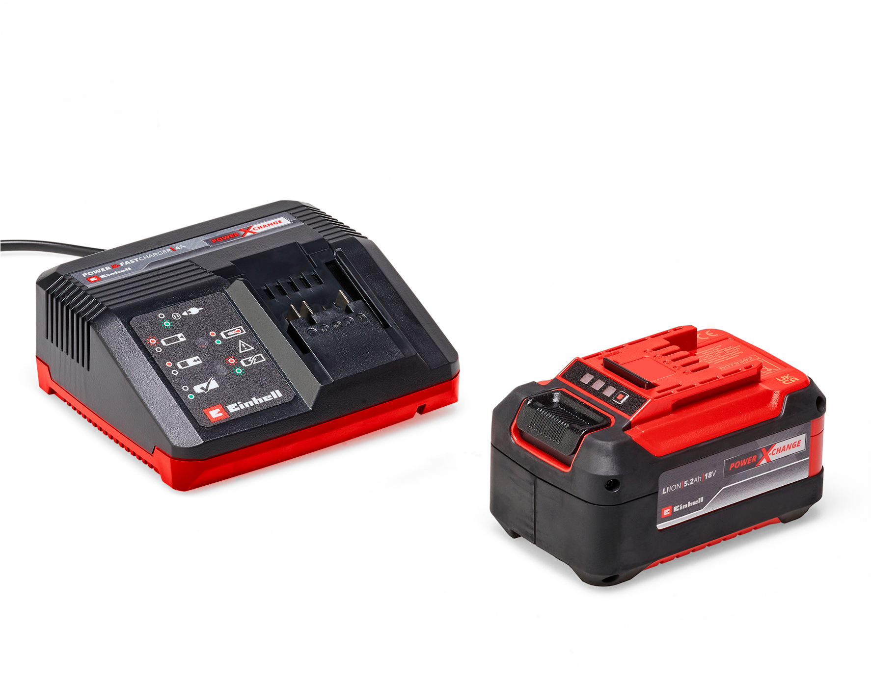 Einhell Akku »PXC-Starter-Kit 5,2Ah & 4A Fastcharger«, 18,0 V, inklusive Schnellladegerät