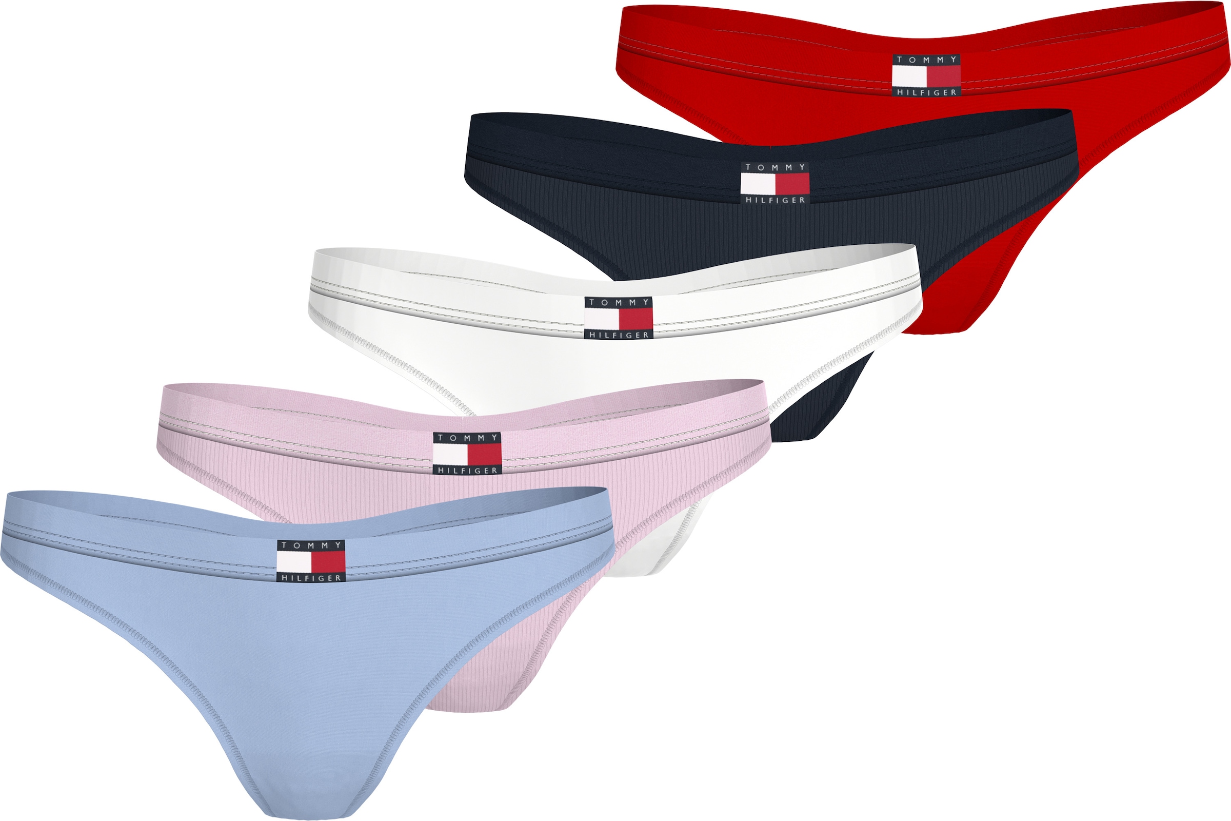 Tommy Hilfiger Underwear Tanga "5 PACK THONG", (Packung, 5 St., 5er), mit L günstig online kaufen