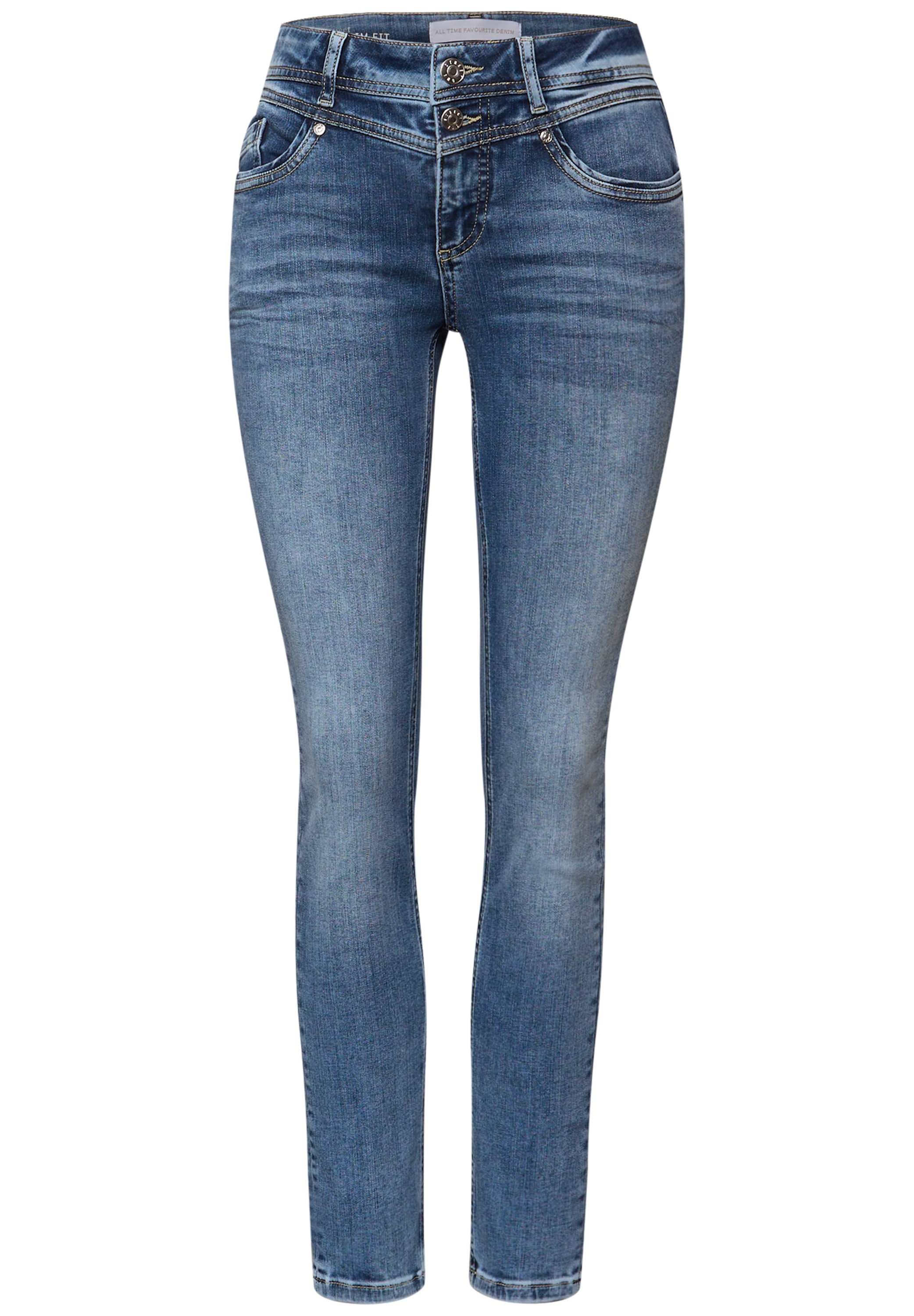 STREET ONE Slim-fit-Jeans Middle Waist