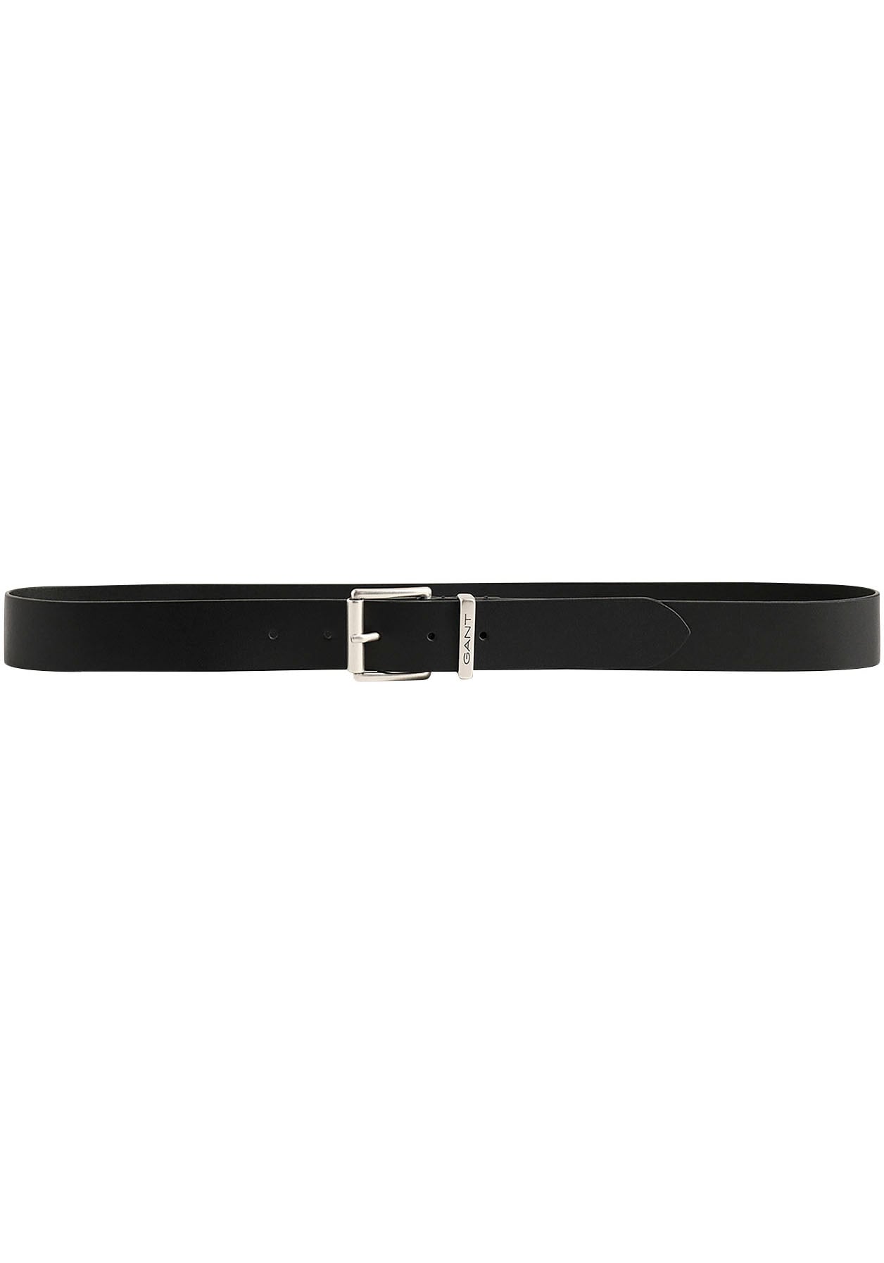 Gant Ledergürtel "LOGO LEATHER BELT", mit silberner Schnalle, Dornschließe, günstig online kaufen