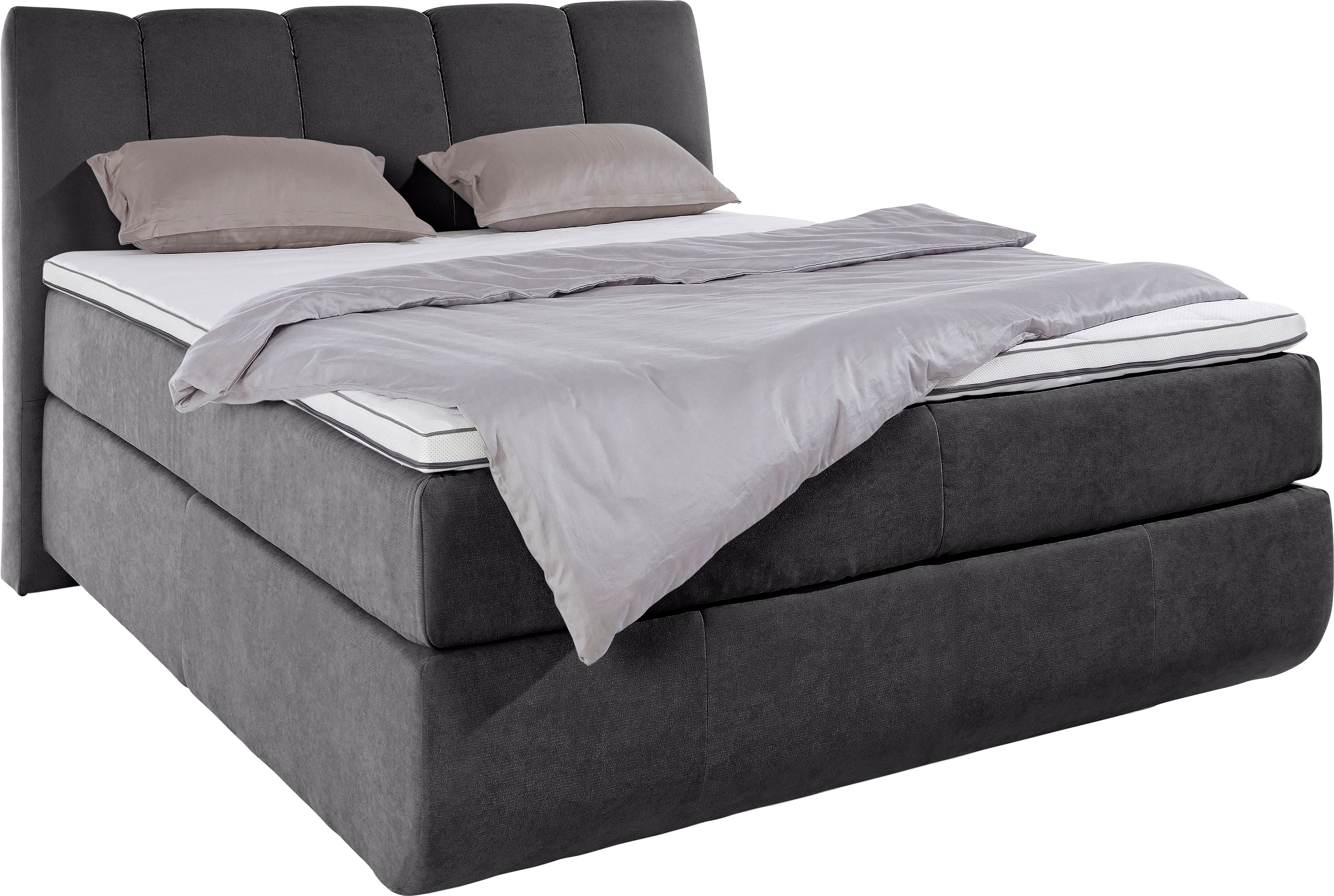 Home affaire Boxspringbett "Océane" Bodenfrei- wirkt freischwebend, verschiedene Härtegrade (auch H4)