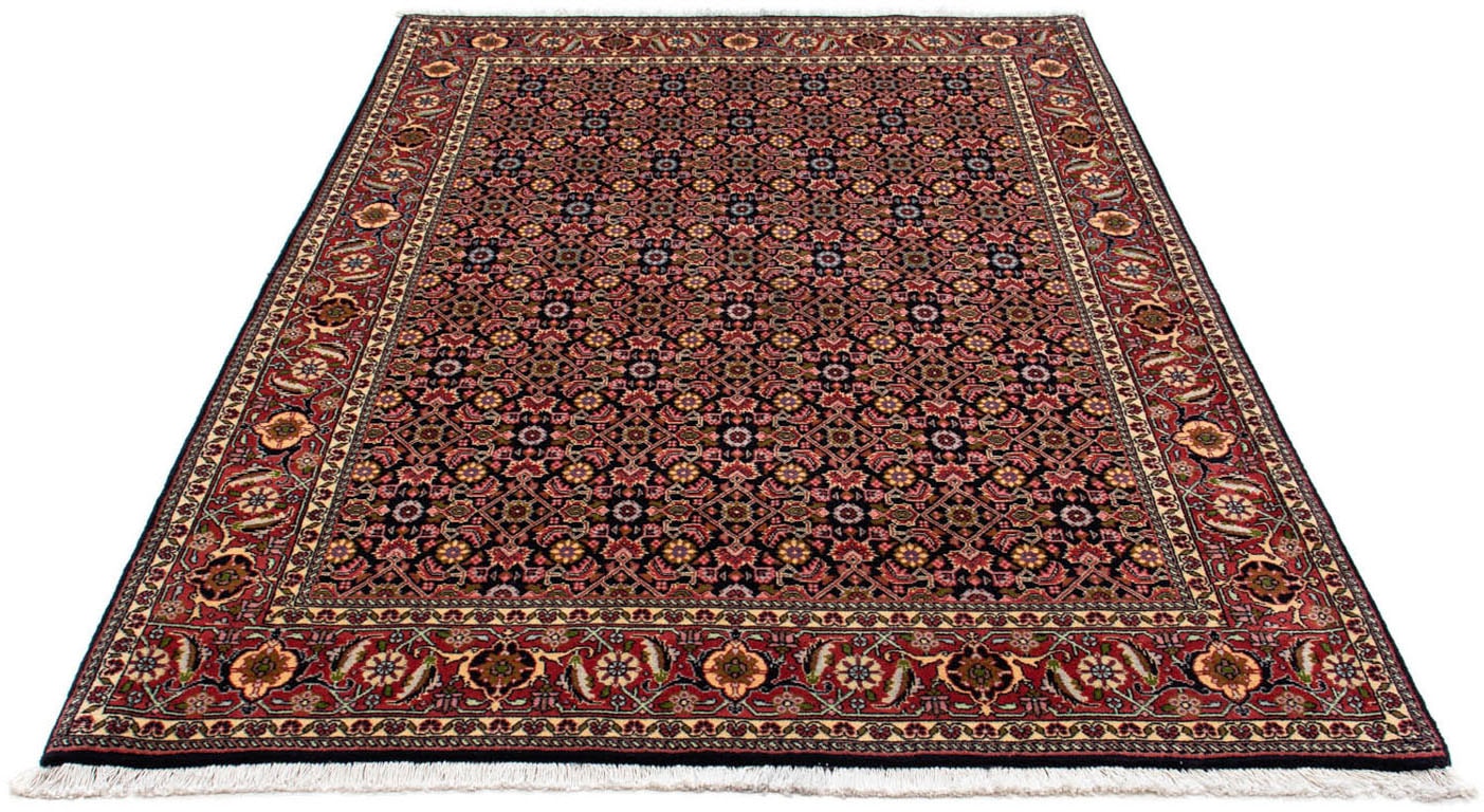 Wollteppich »Bidjar - Zanjan Stark Gemustert Blu scuro 215 x 140 cm«, rechteckig, 15...