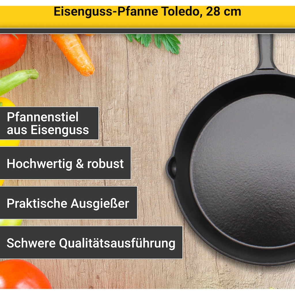 Krüger Bratpfanne »Toledo«, Gusseisen