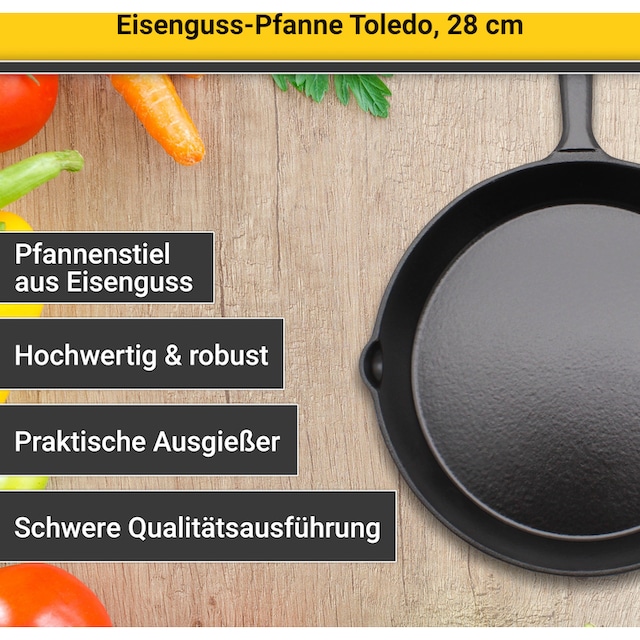 Krüger Bratpfanne »Toledo«, Gusseisen, Induktion kaufen | BAUR