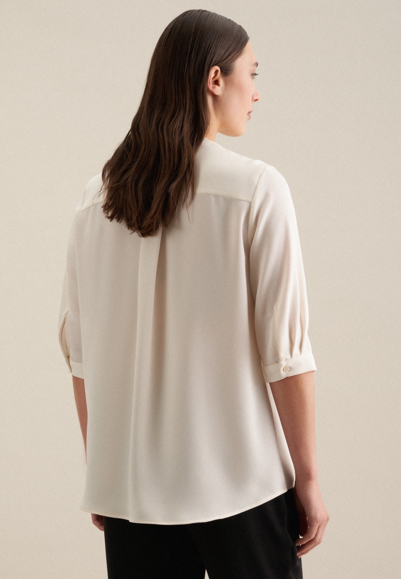 seidensticker Klassische Bluse »Schwarze Rose«, Tunika Uni