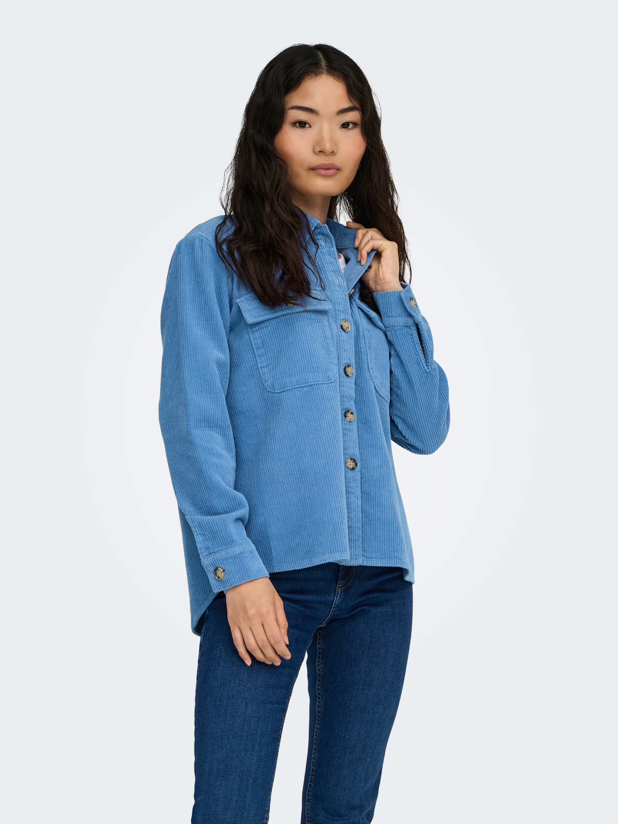 ONLY Cordjacke "ONLAMAZING L/S CORD SHACKET PNT" günstig online kaufen