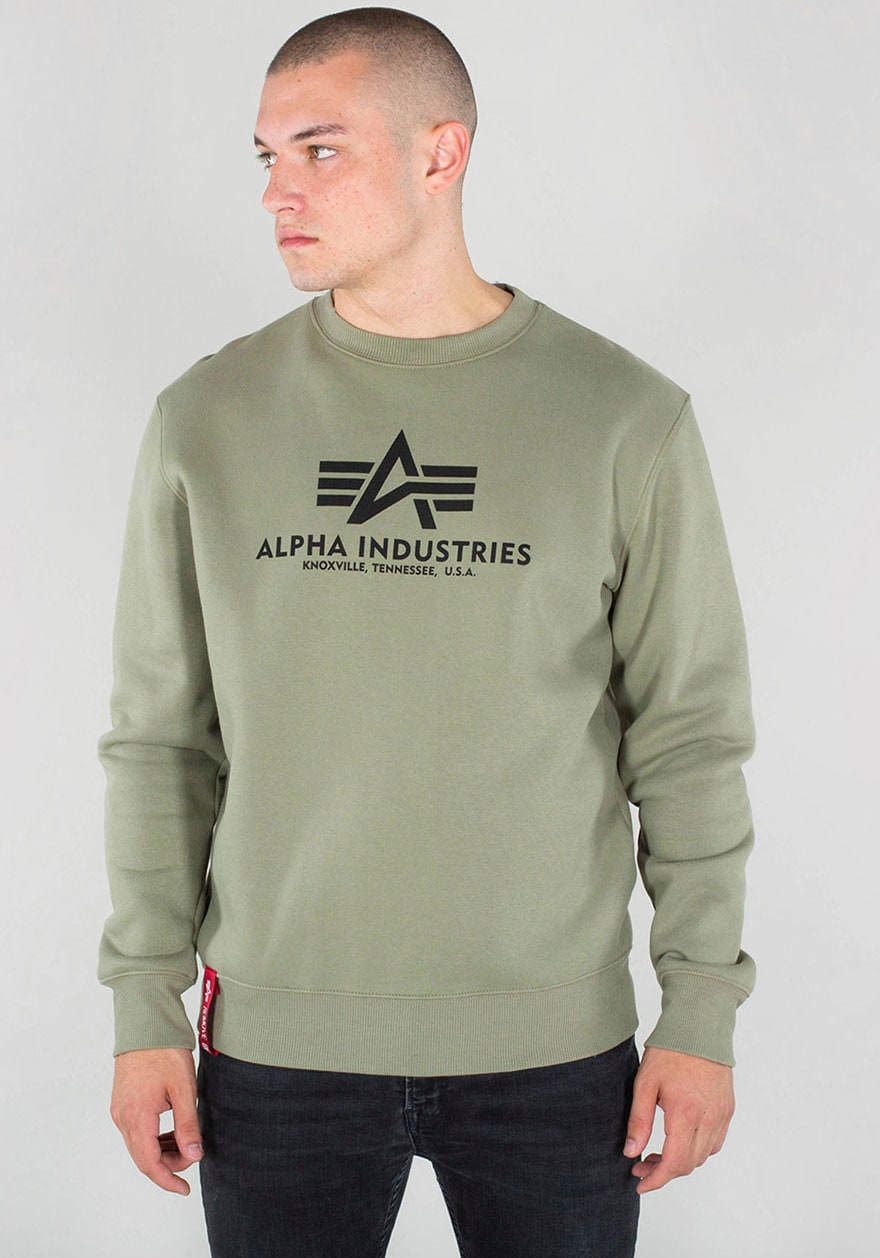 Alpha Industries Sweatshirt "Basic Sweater", Baumwollmischung, regular fit günstig online kaufen