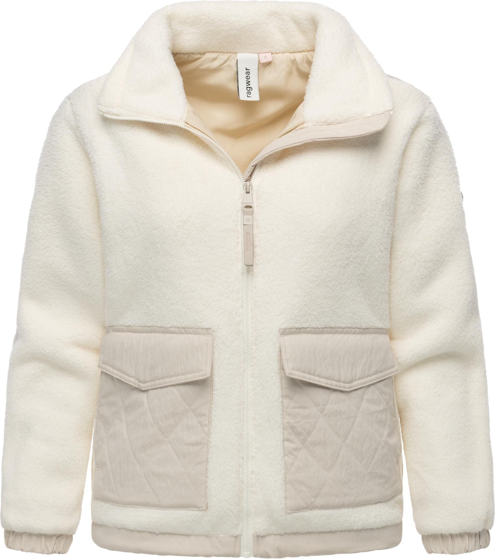 Ragwear Plüschjacke »Arctika II« ohne Kapuze Flauschige Jacke aus Teddyfleece
