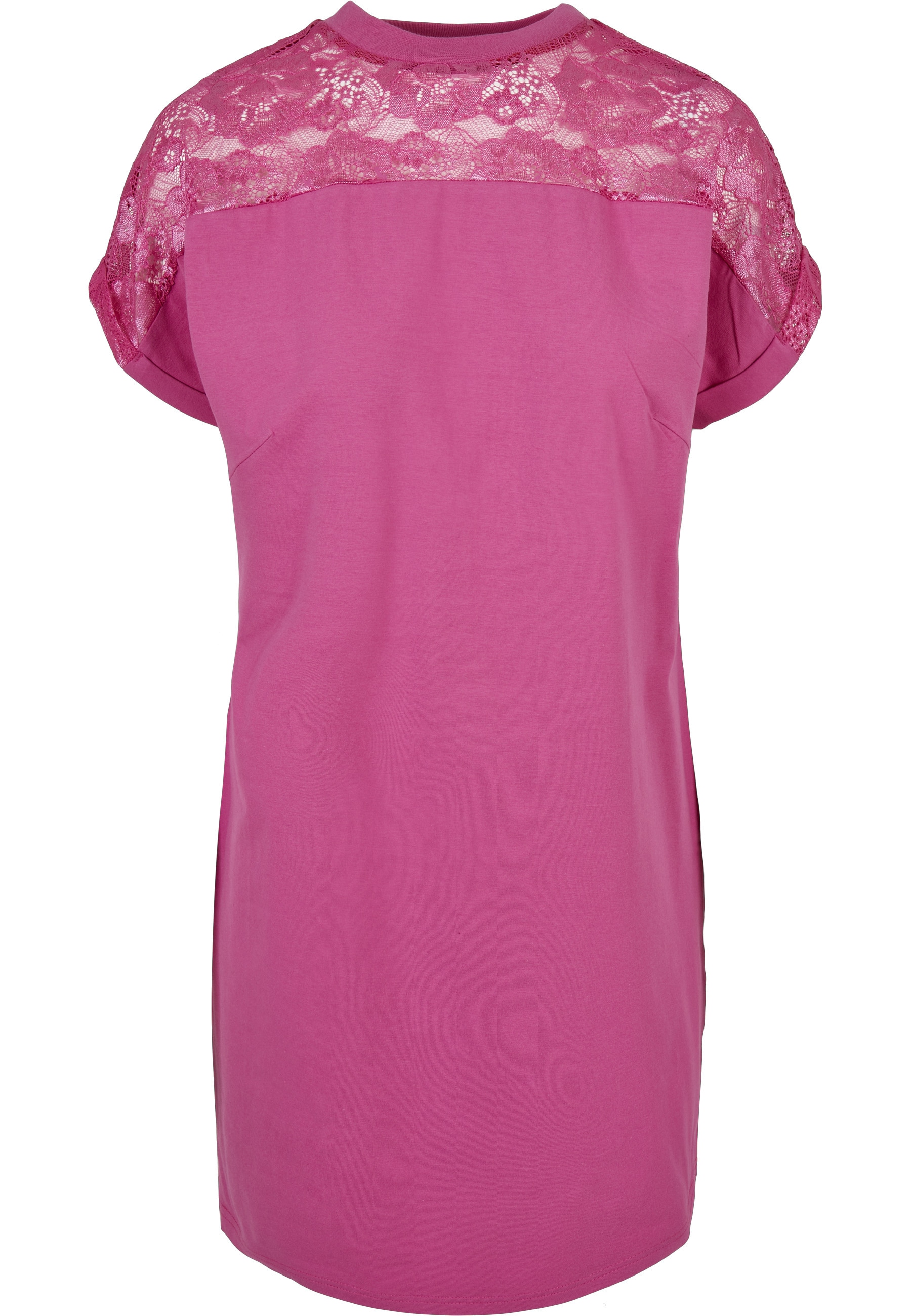 URBAN CLASSICS Shirtkleid "Urban Classics Damen Ladies Lace Tee Dress" 1 St günstig online kaufen
