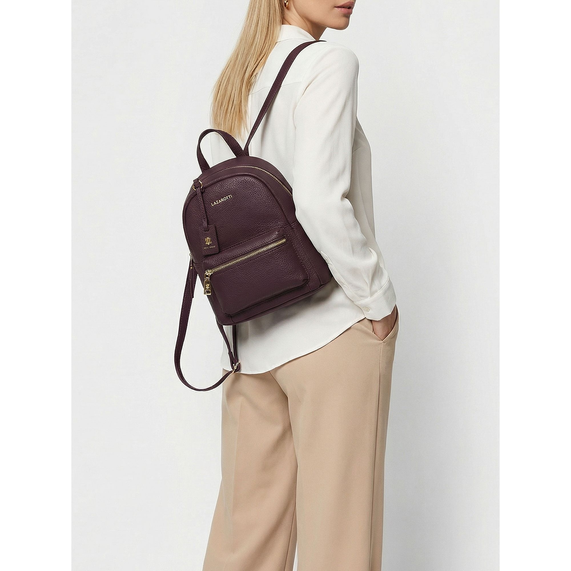 Lazarotti Rucksack »Bologna Leather City Rucksack Leder 27 cm«
