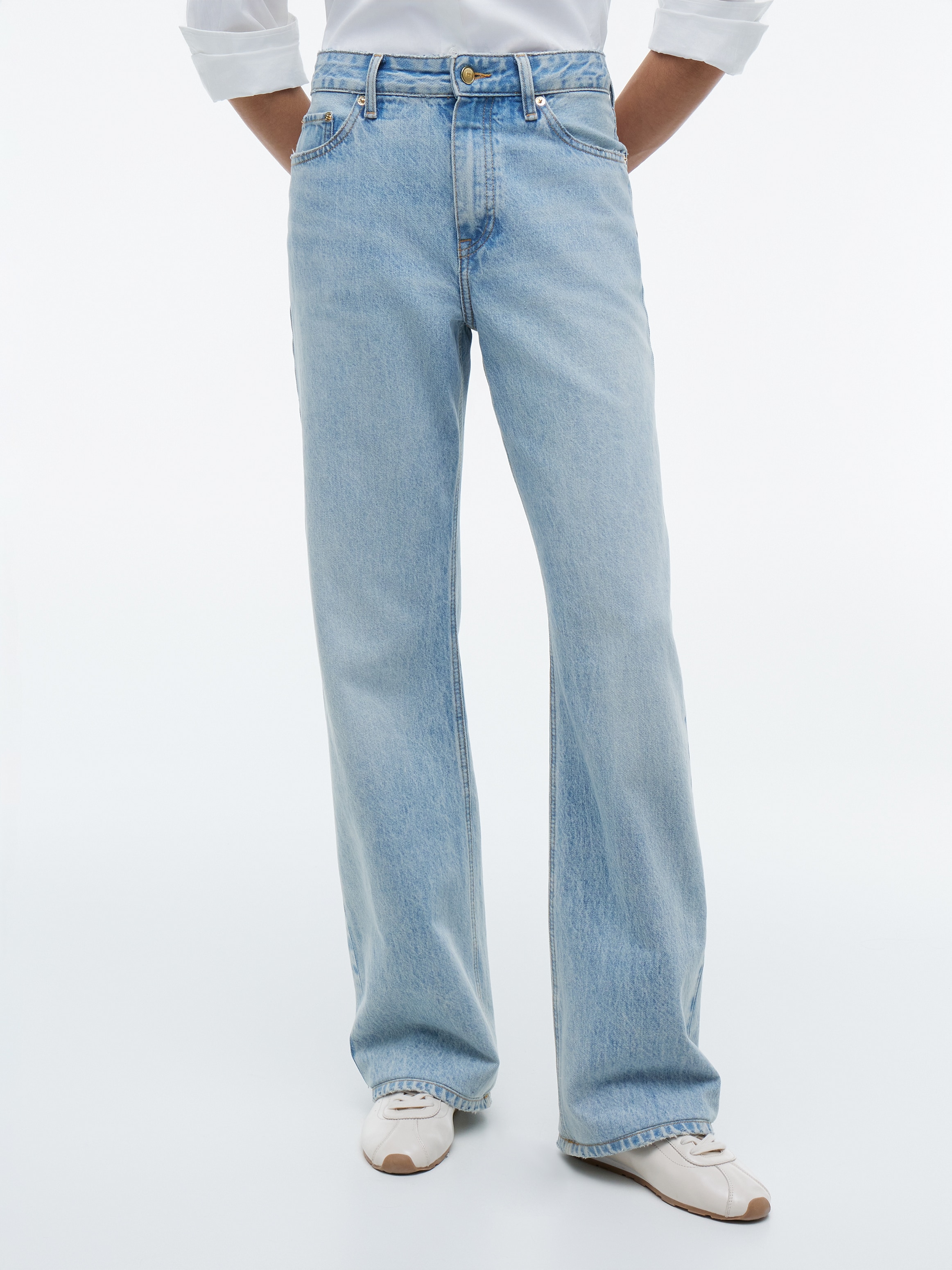 Tommy Hilfiger Straight-Jeans "LOOSE STRAIGHT CAM RW" Baumwolle, straight fit, regular waist