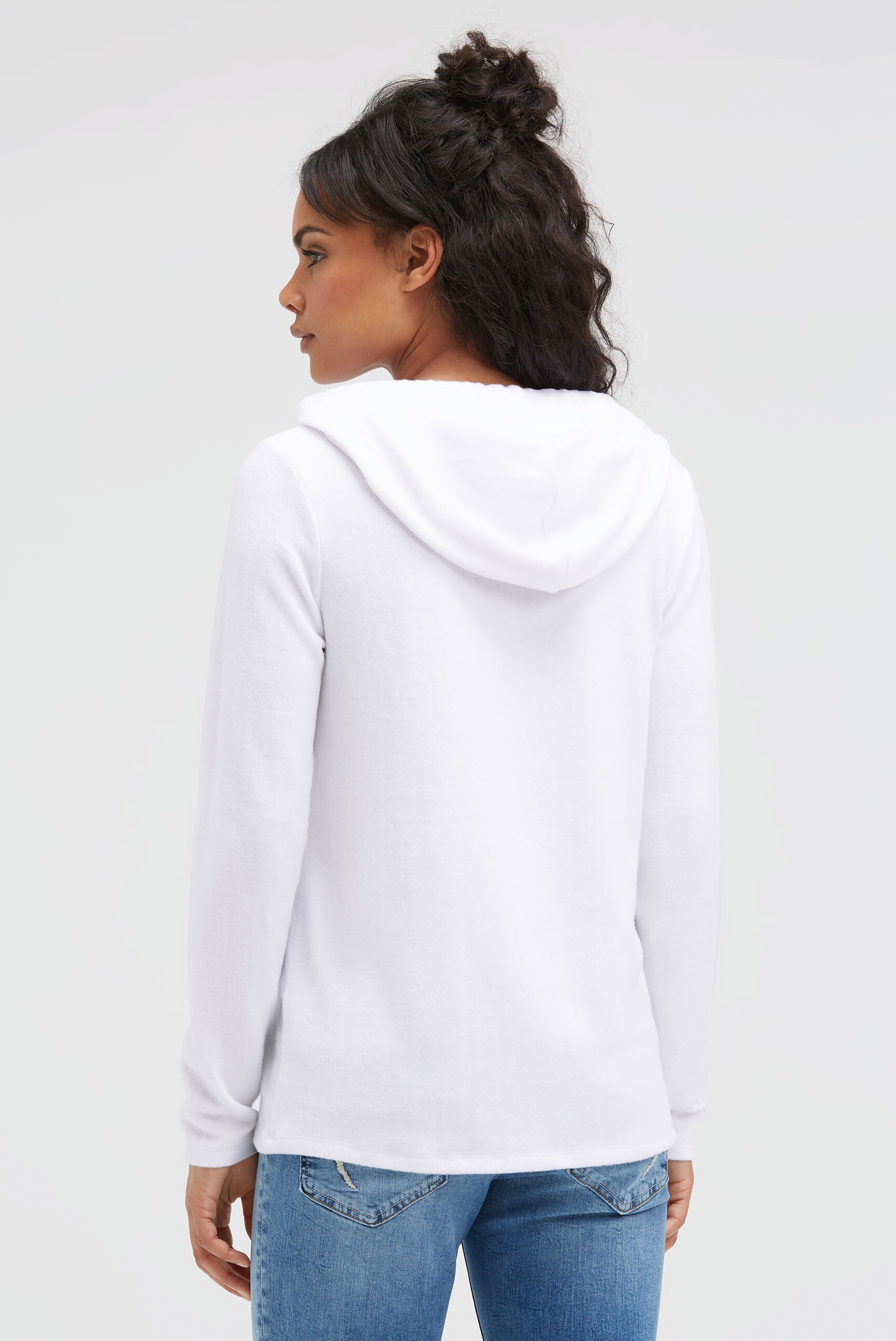SOCCX Kapuzenpullover aus Flauschstrick