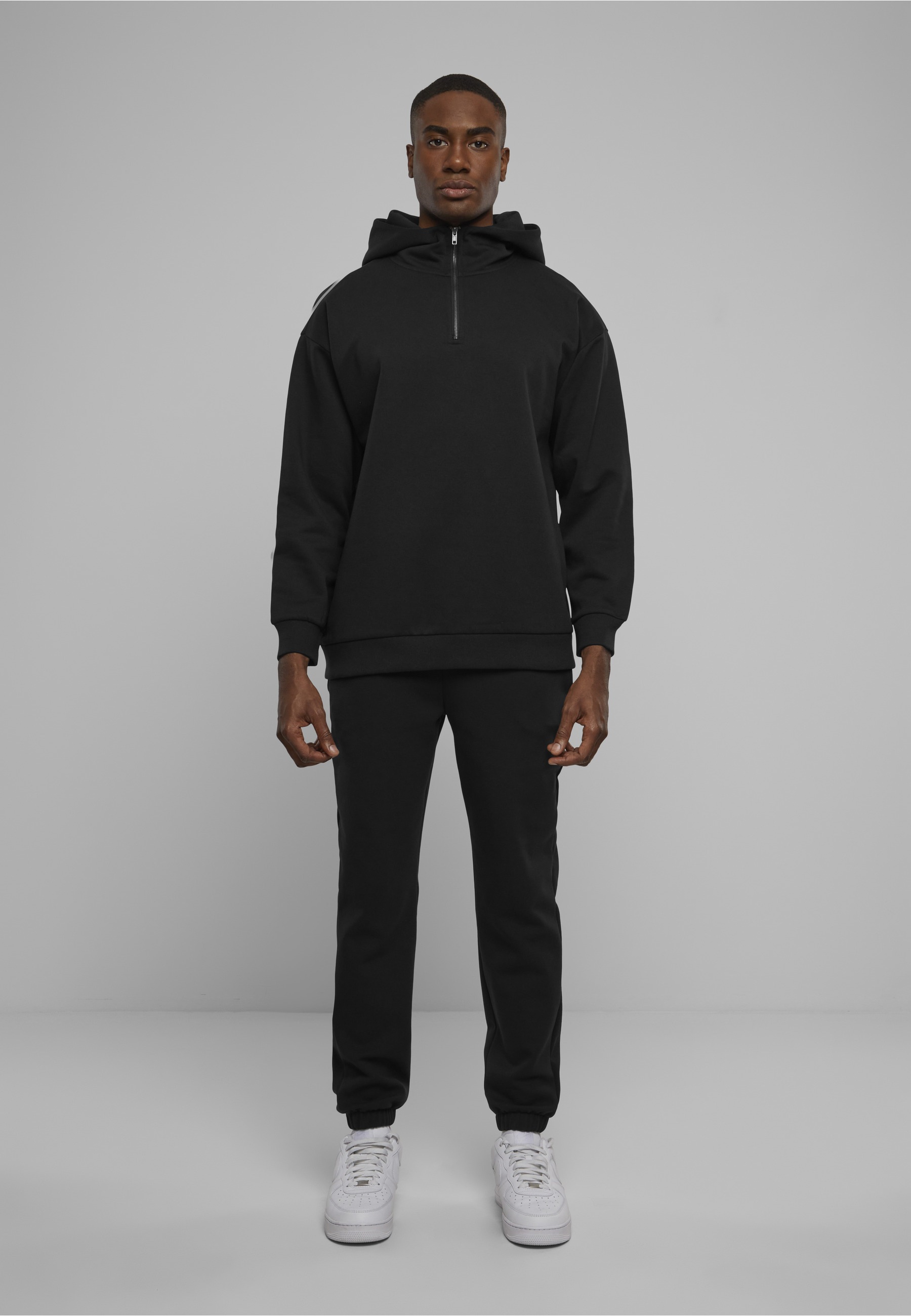 URBAN CLASSICS Sweater »Urban Classics Herren Zipped High Neck Hoody«, 1 Stk.
