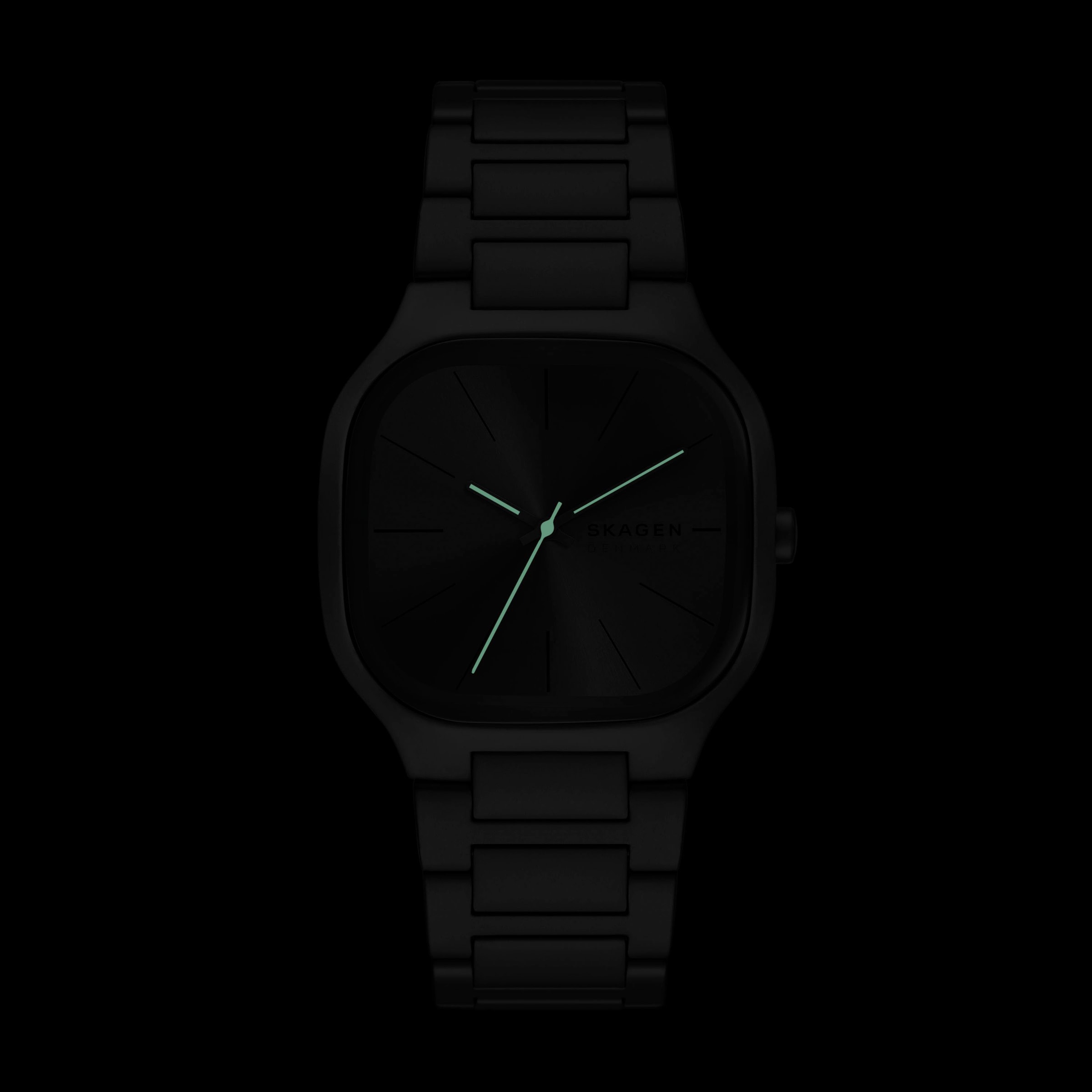 Skagen Quarzuhr »MELLEM«, Armbanduhr, Herrenuhr, Edelstahlarmband, analog