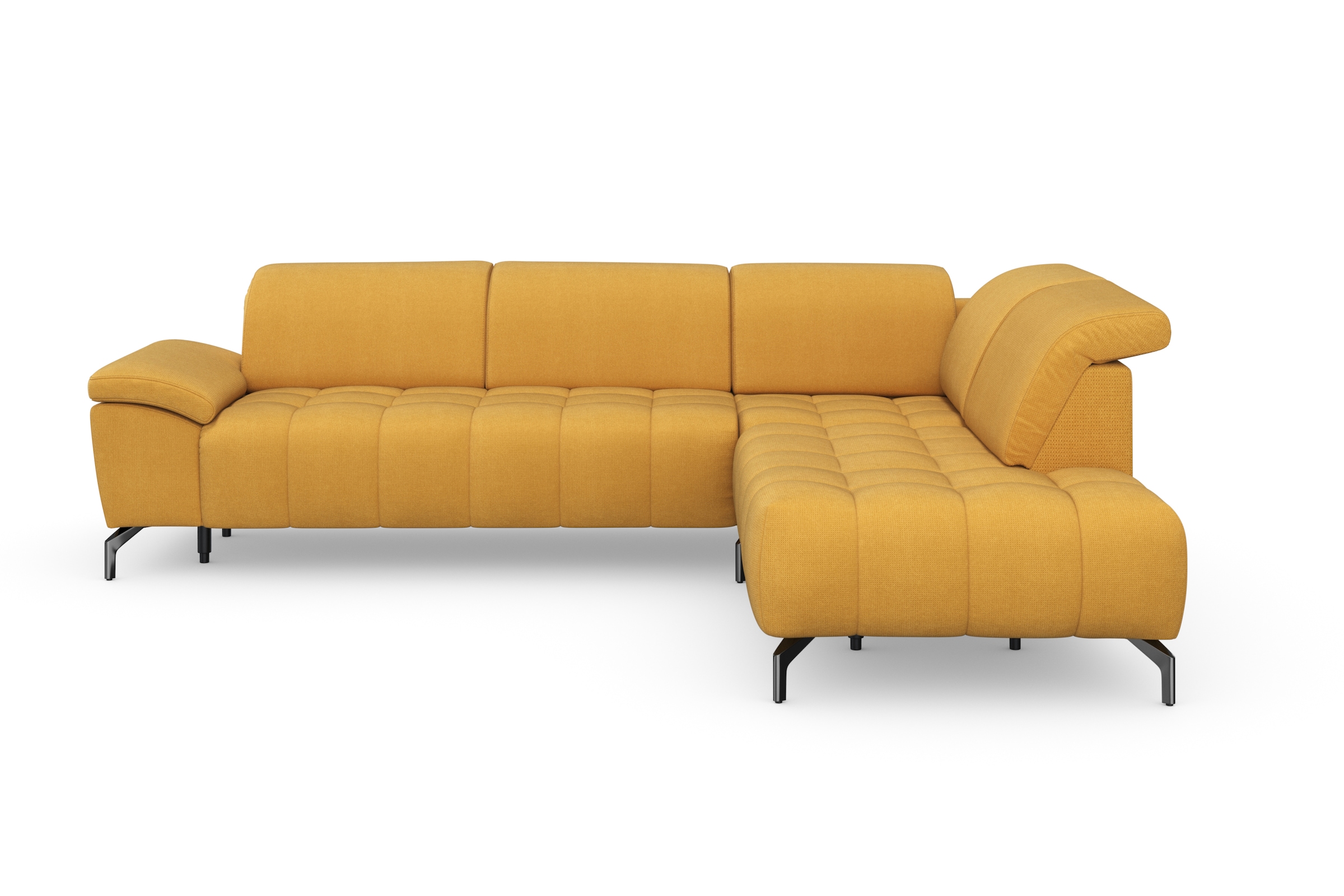 sit&more Ecksofa "Cool L-Form" wahlweise mit Kopfteilverstellung und Vorziehsitz motorisch