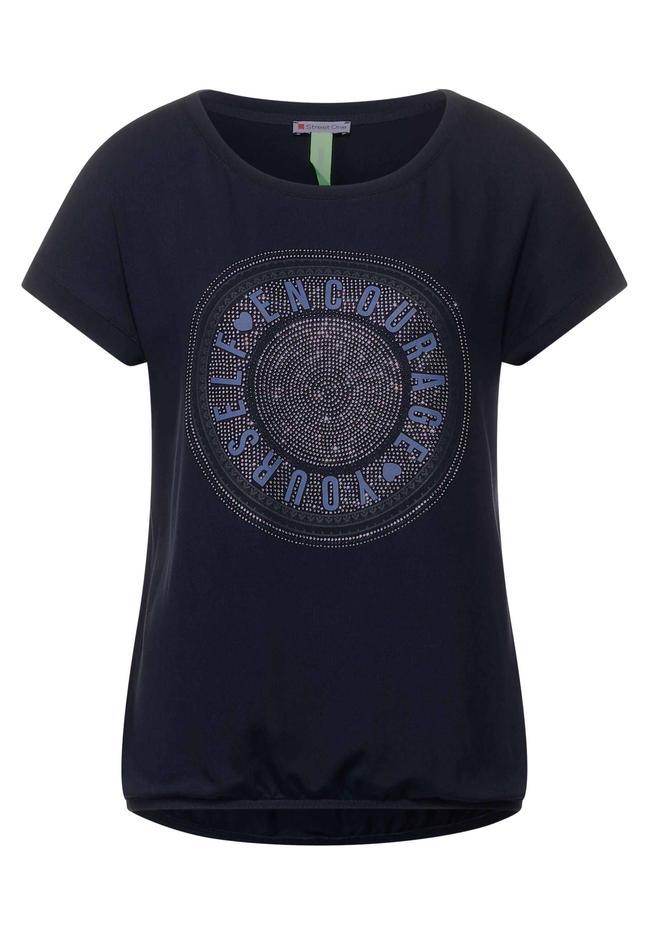 STREET ONE T-Shirt, mit Schriftzug aus Strasssteinen
