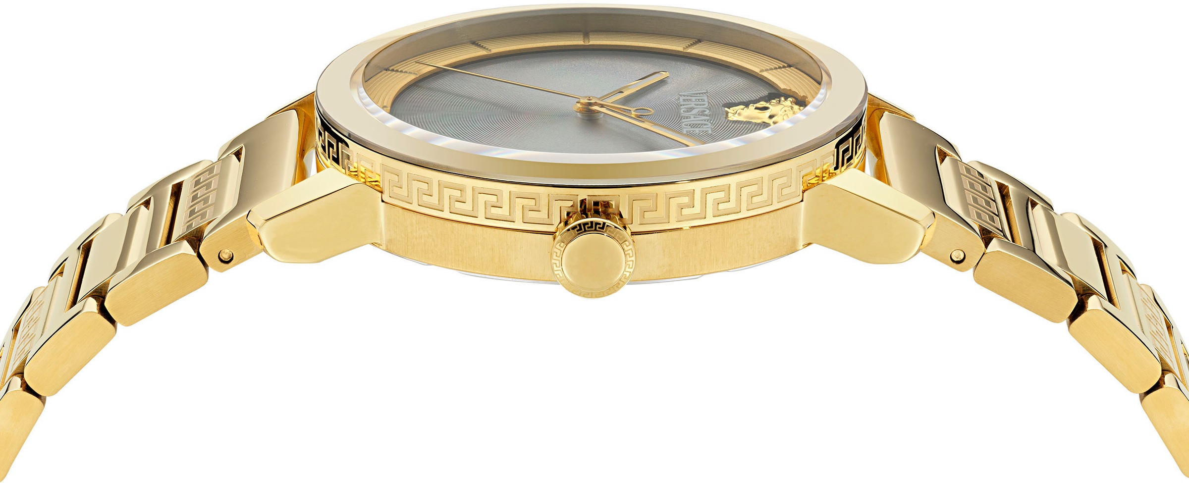 Versace Quarzuhr »V-HELIX«, Armbanduhr, Herrenuhr, Swiss Made, Saphirglas, Edelstahlarmband,analog